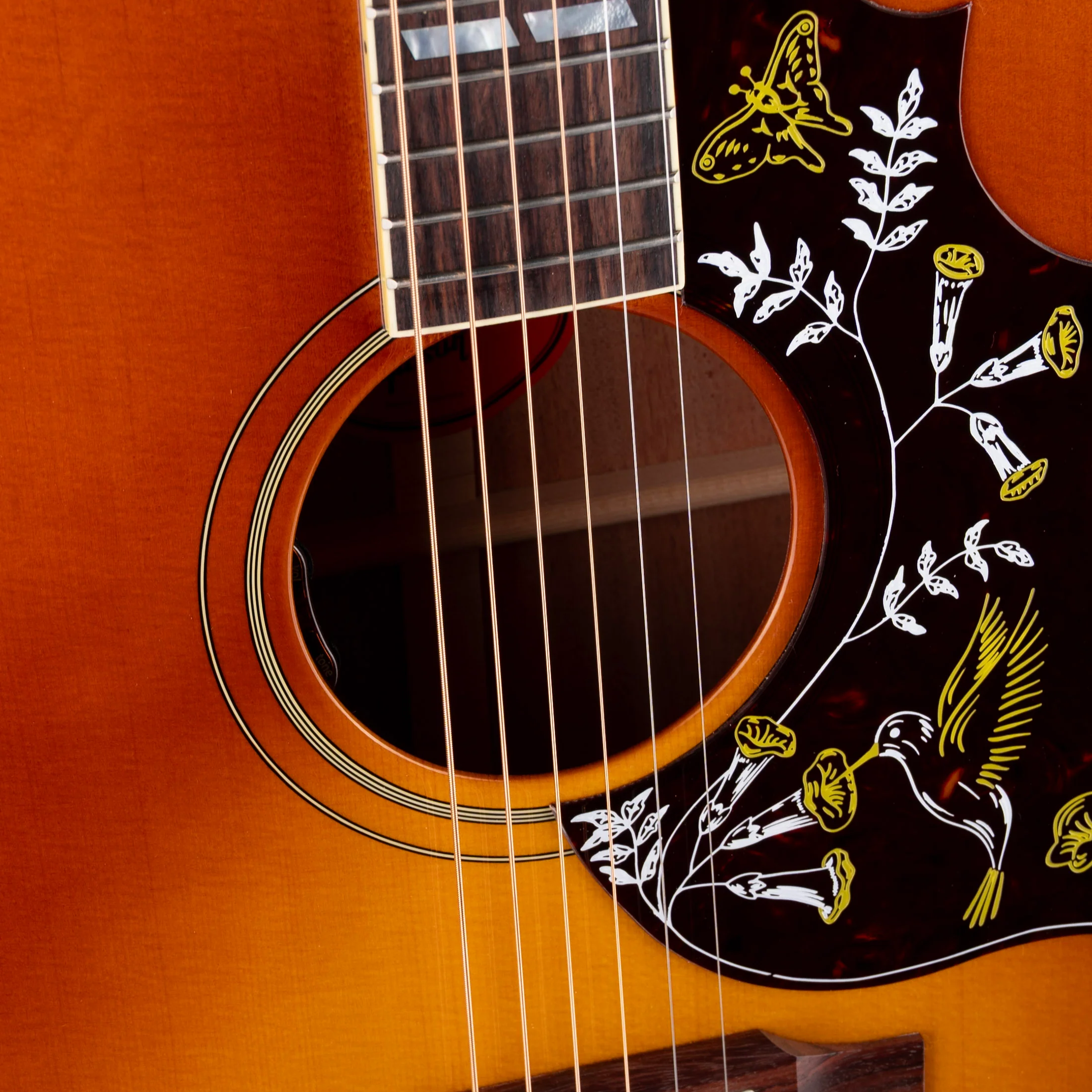 Gibson Hummingbird Original Heritage Cherry Sunburst Acoustic Electric Guitar - Image 4