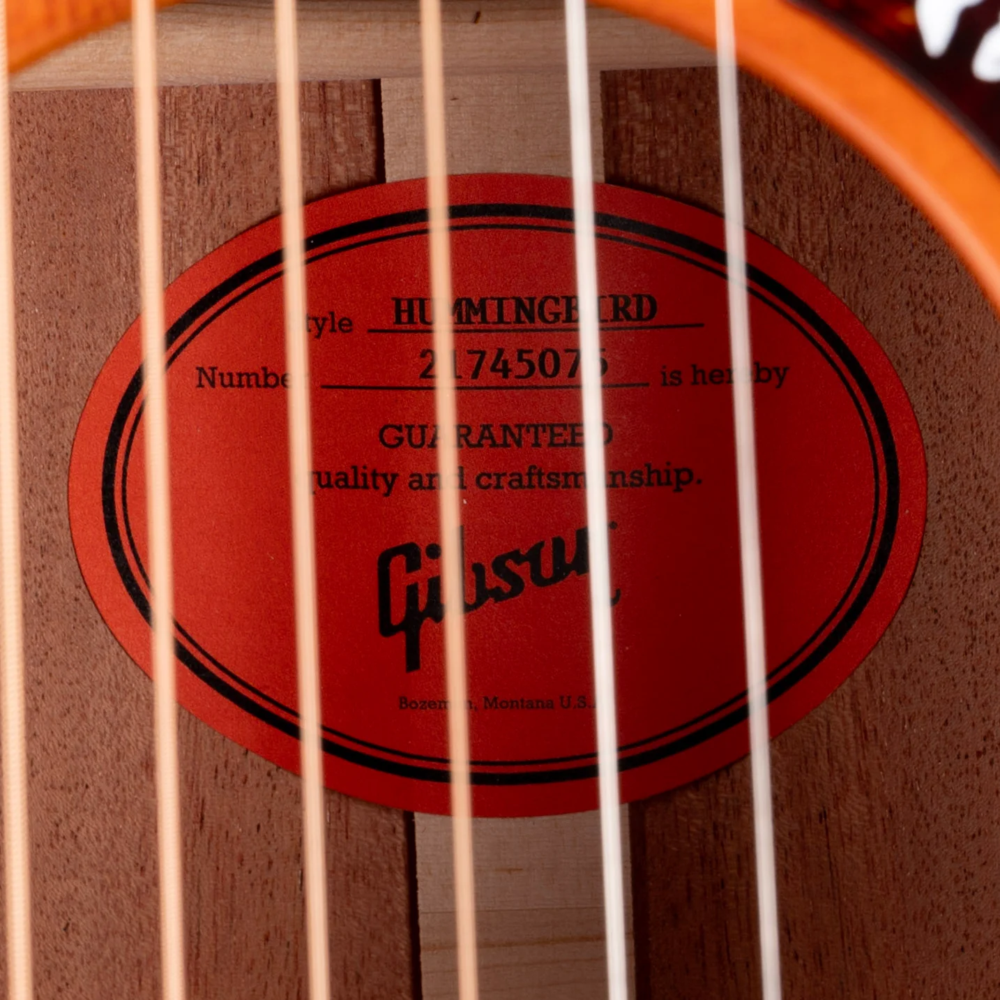 Gibson Hummingbird Original Heritage Cherry Sunburst Acoustic Electric Guitar - Image 9