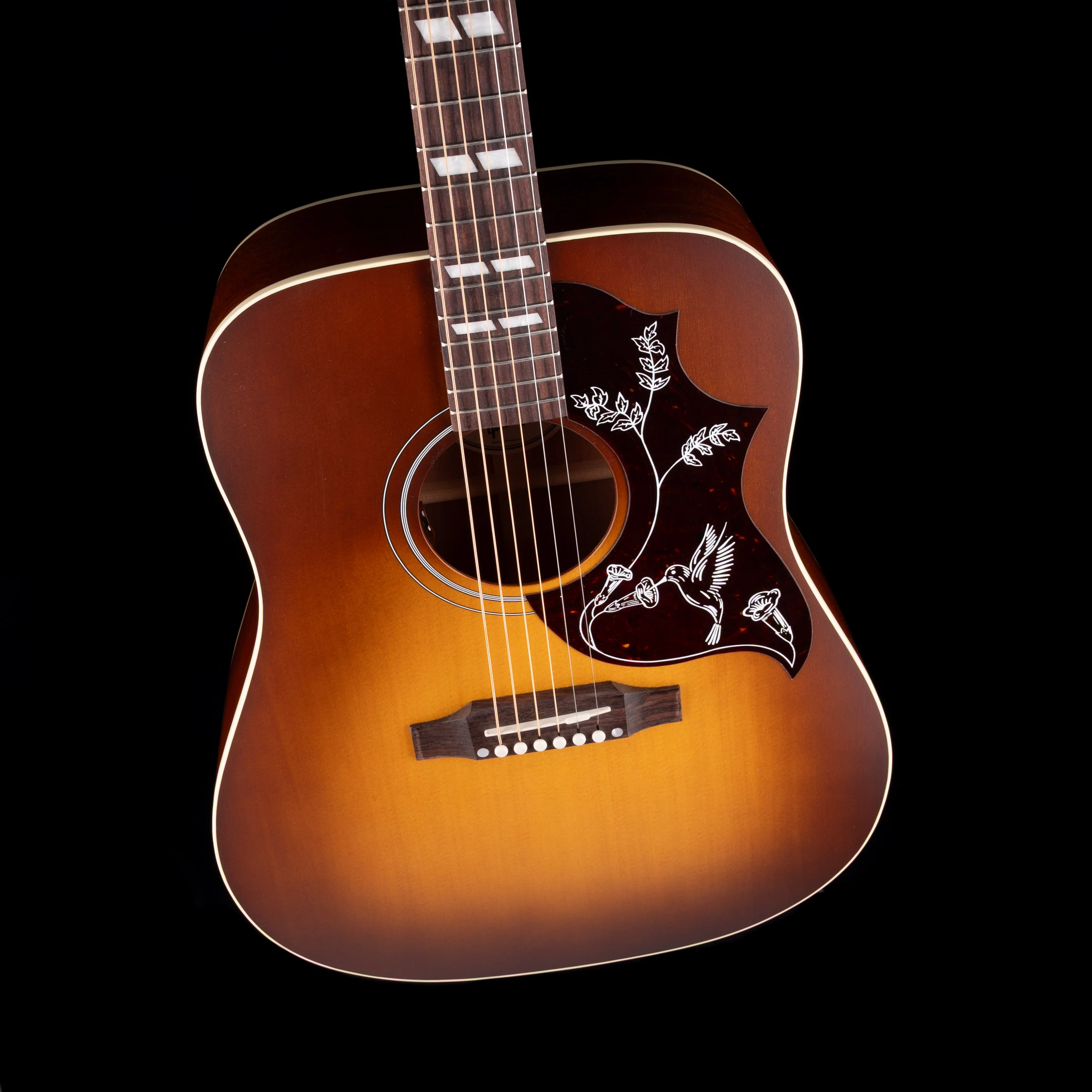 Gibson Hummingbird Special Satin Honey Burst Acoustic Electric with Gig Bag - Image 4