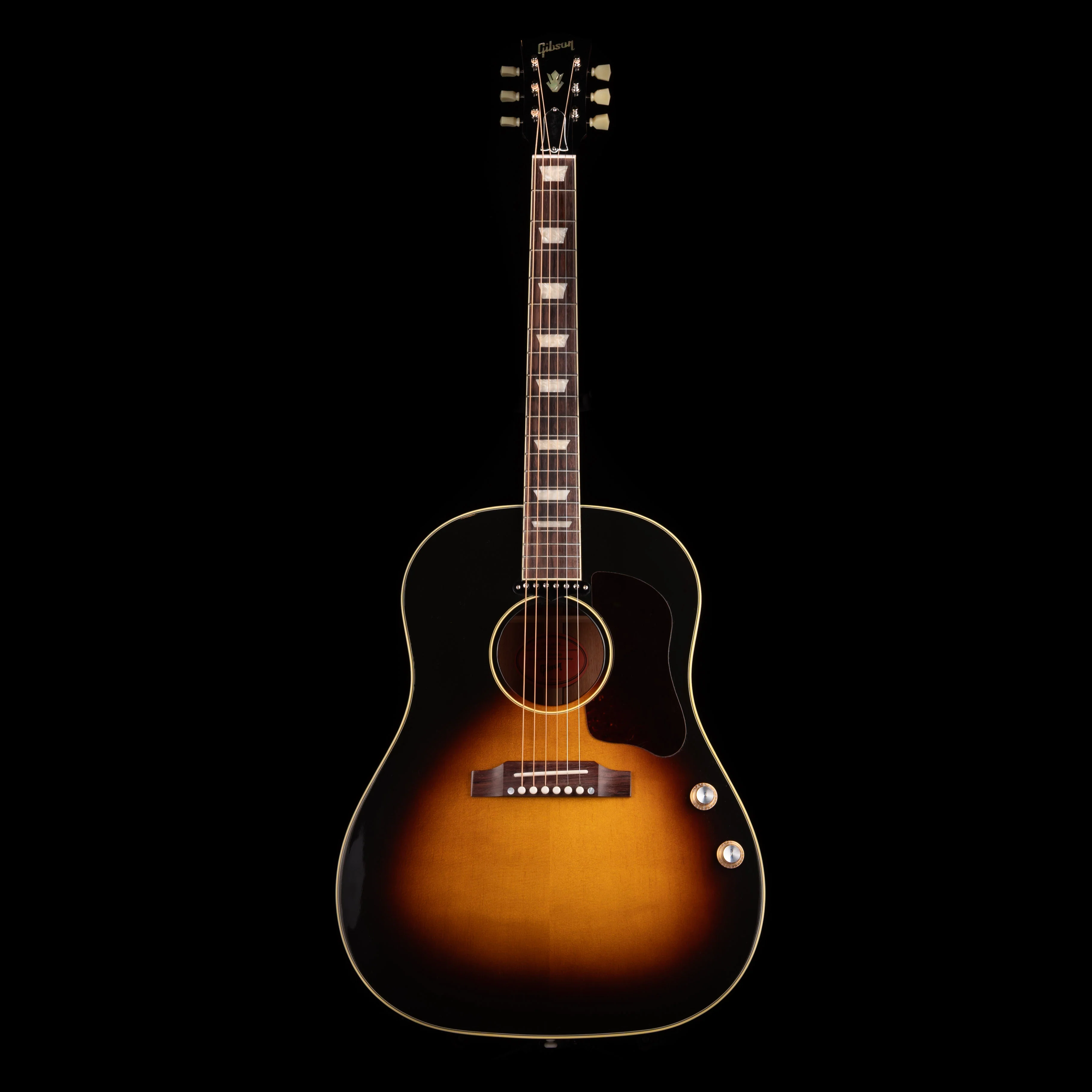 Gibson J-160E Original Vintage Sunburst Acoustic Electric with Case - Image 3