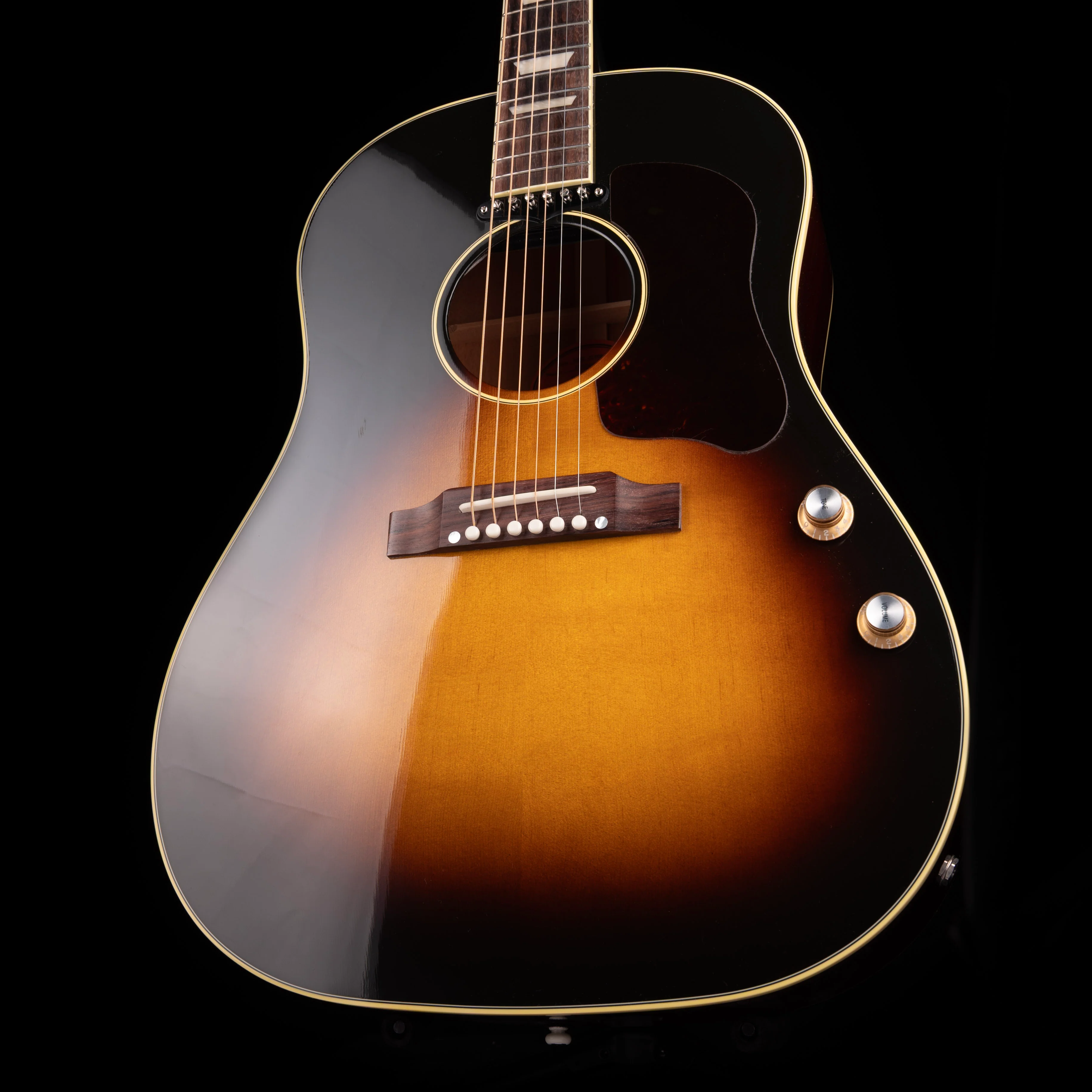 Gibson J-160E Original Vintage Sunburst Acoustic Electric with Case - Image 4
