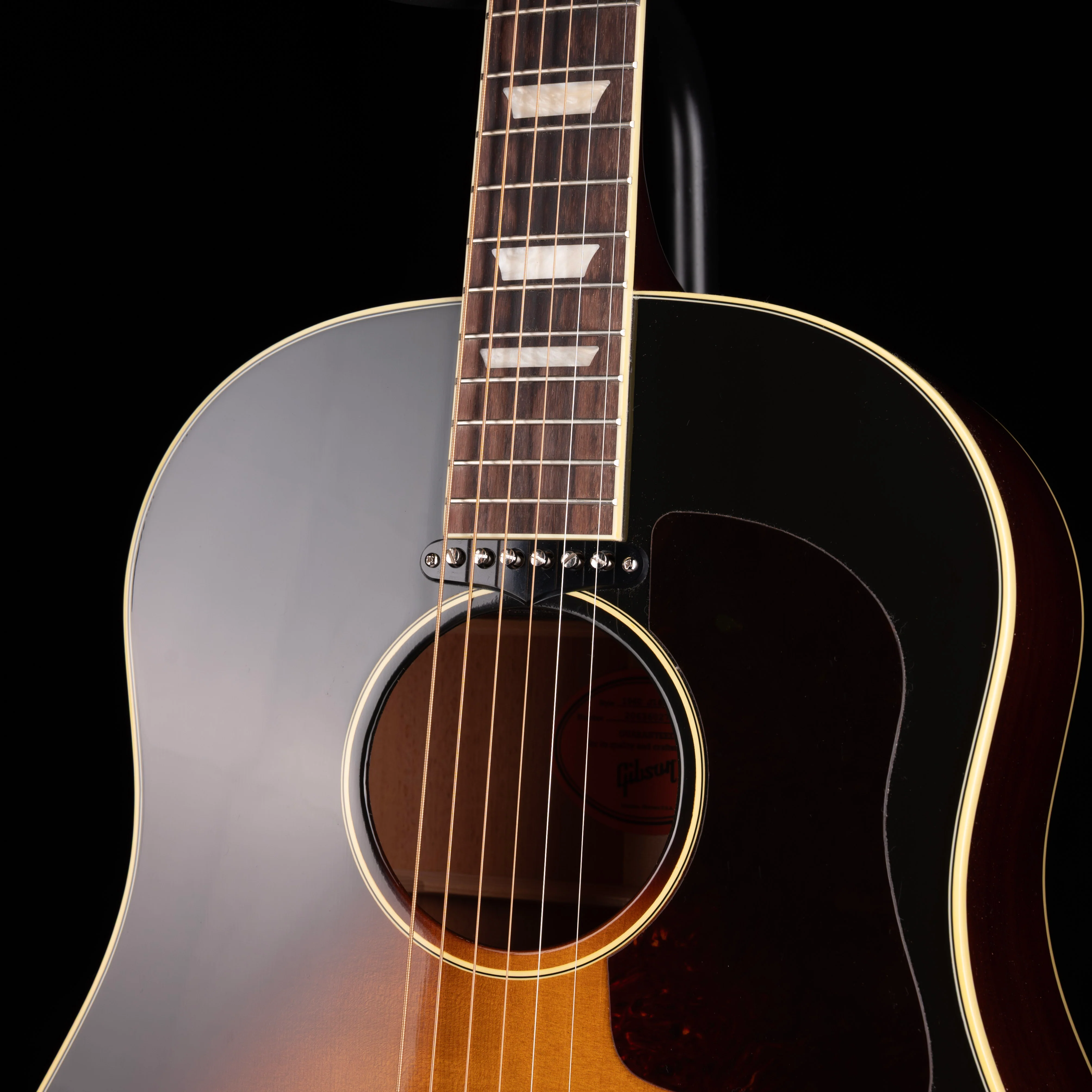Gibson J-160E Original Vintage Sunburst Acoustic Electric with Case - Image 6