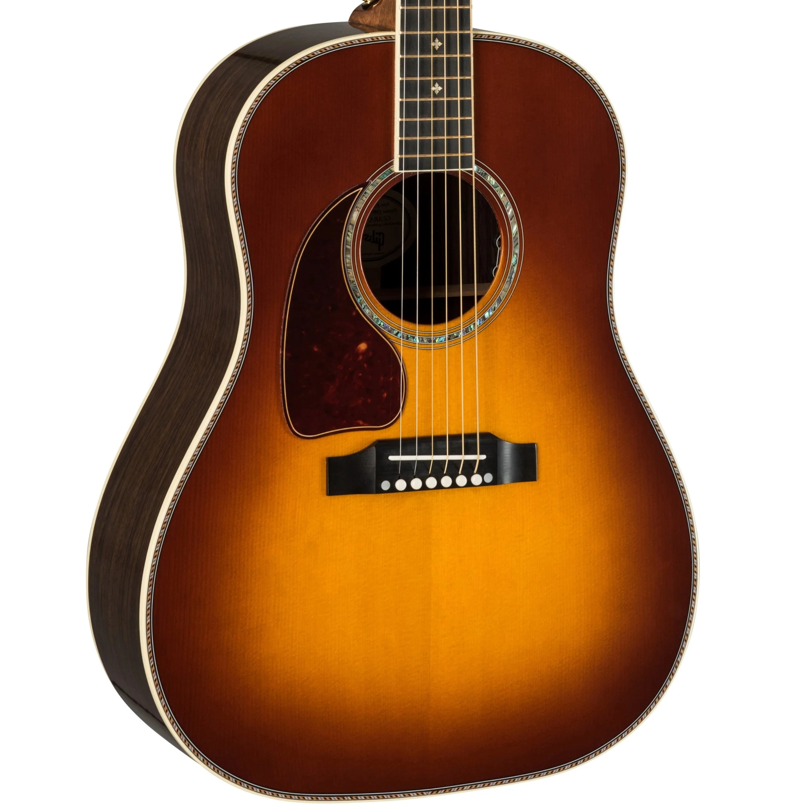 Gibson J-45 Deluxe Rosewood Burst Left-Handed Acoustic Guitar With Case