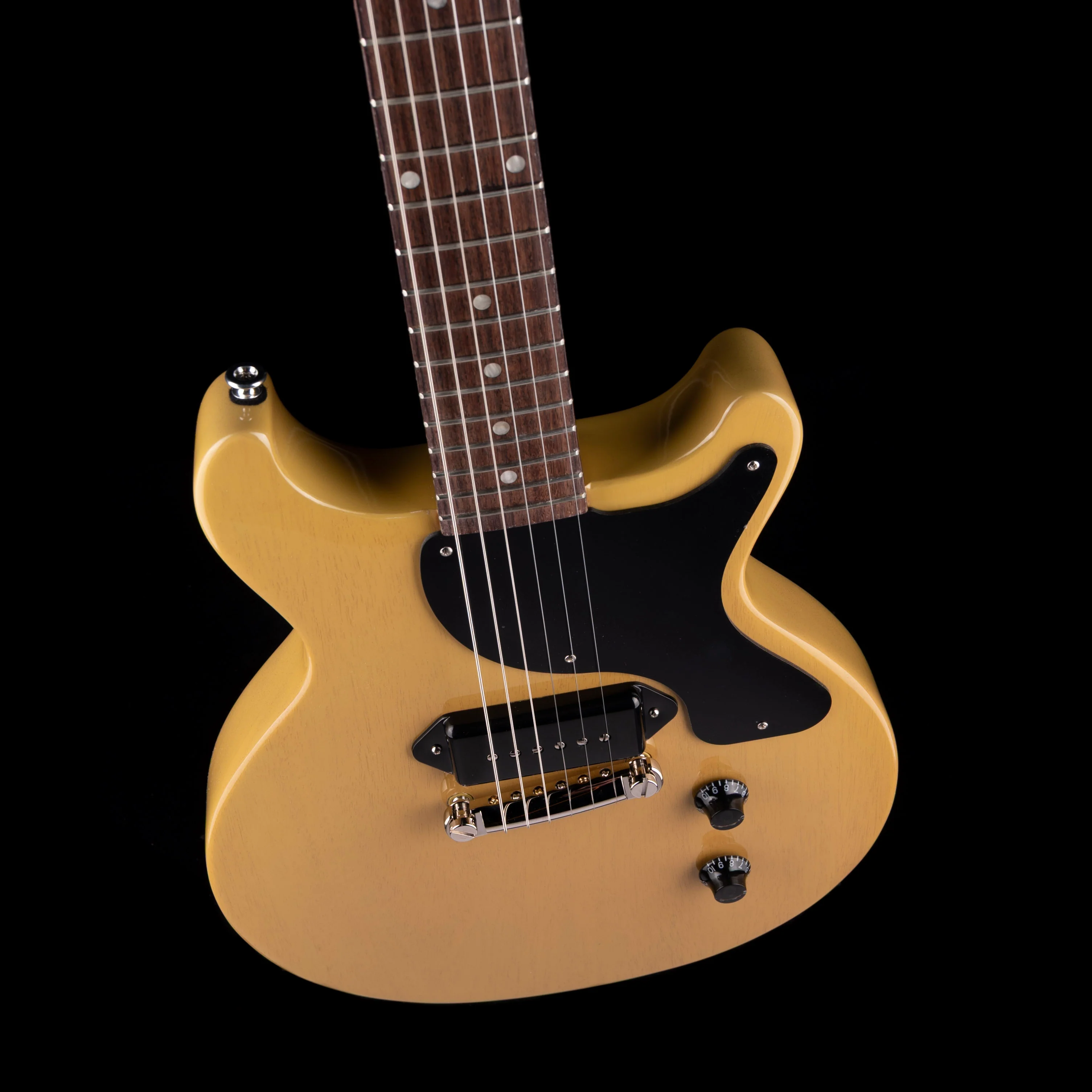 Gibson Les Paul Junior Double Cutaway TV Yellow with Case - Image 3
