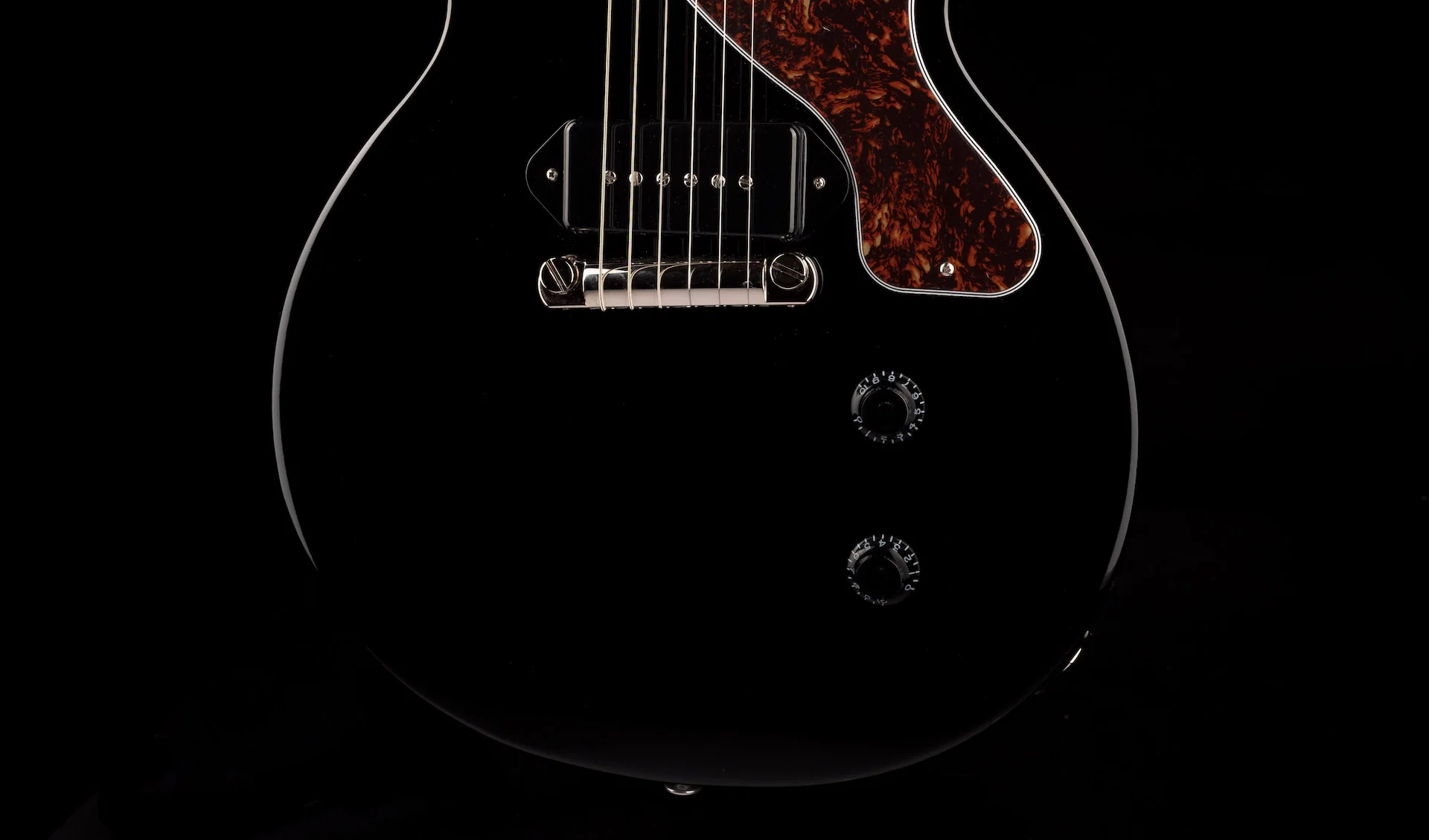 Gibson Les Paul Junior Ebony with Case - Image 5