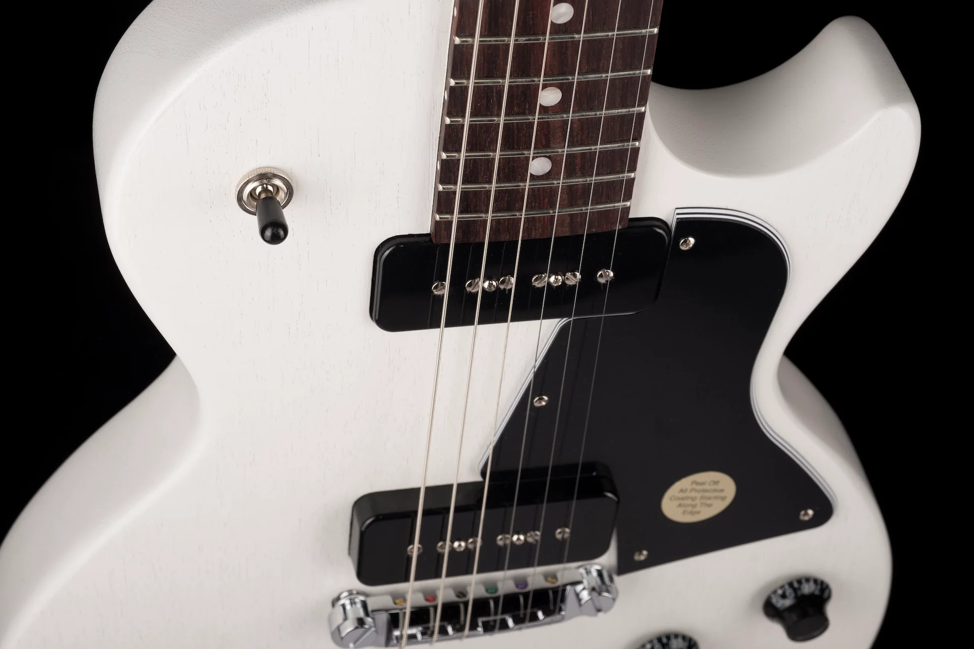 Gibson Les Paul Special Tribute P-90 Worn White Satin Electric Guitar - Image 9