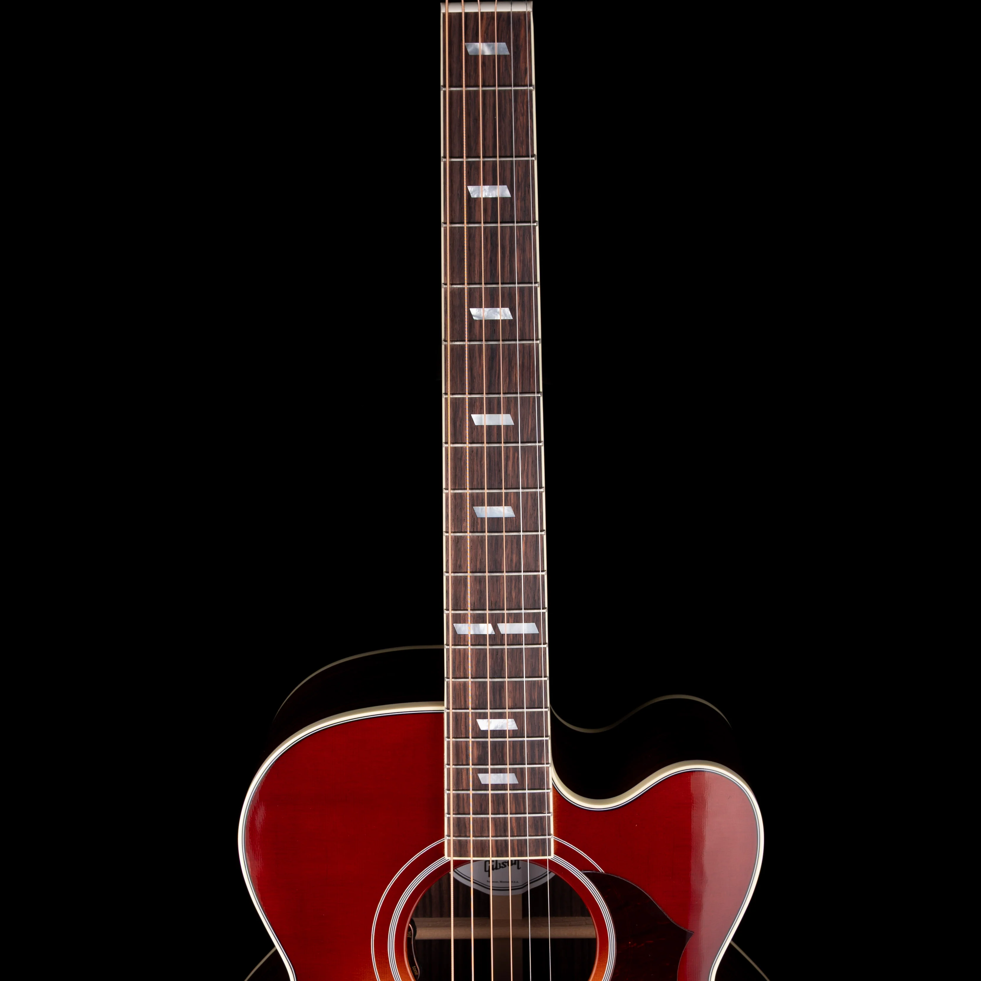 Gibson Parlor Rosewood EC Rosewood Burst with Case - Image 10