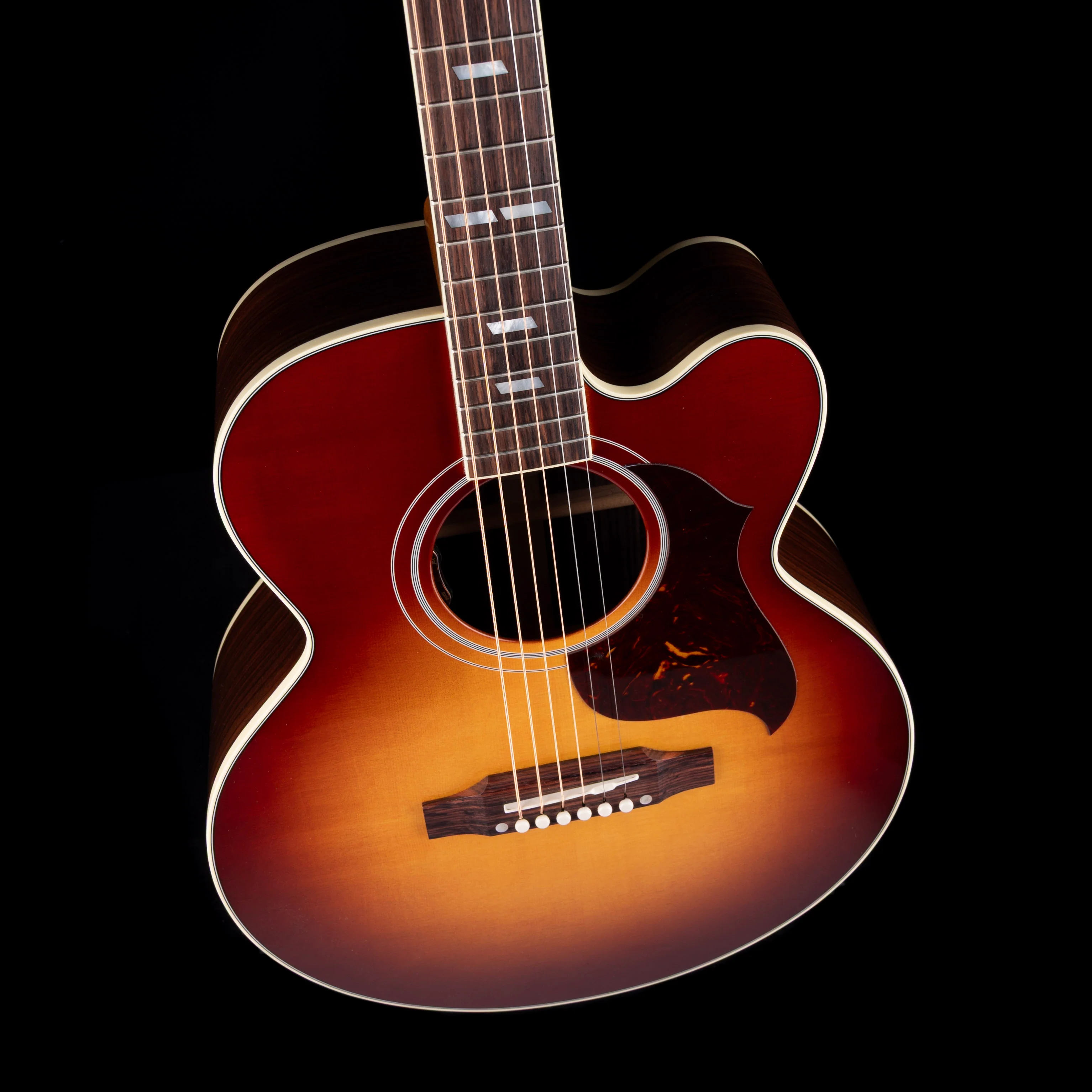 Gibson Parlor Rosewood EC Rosewood Burst with Case - Image 4