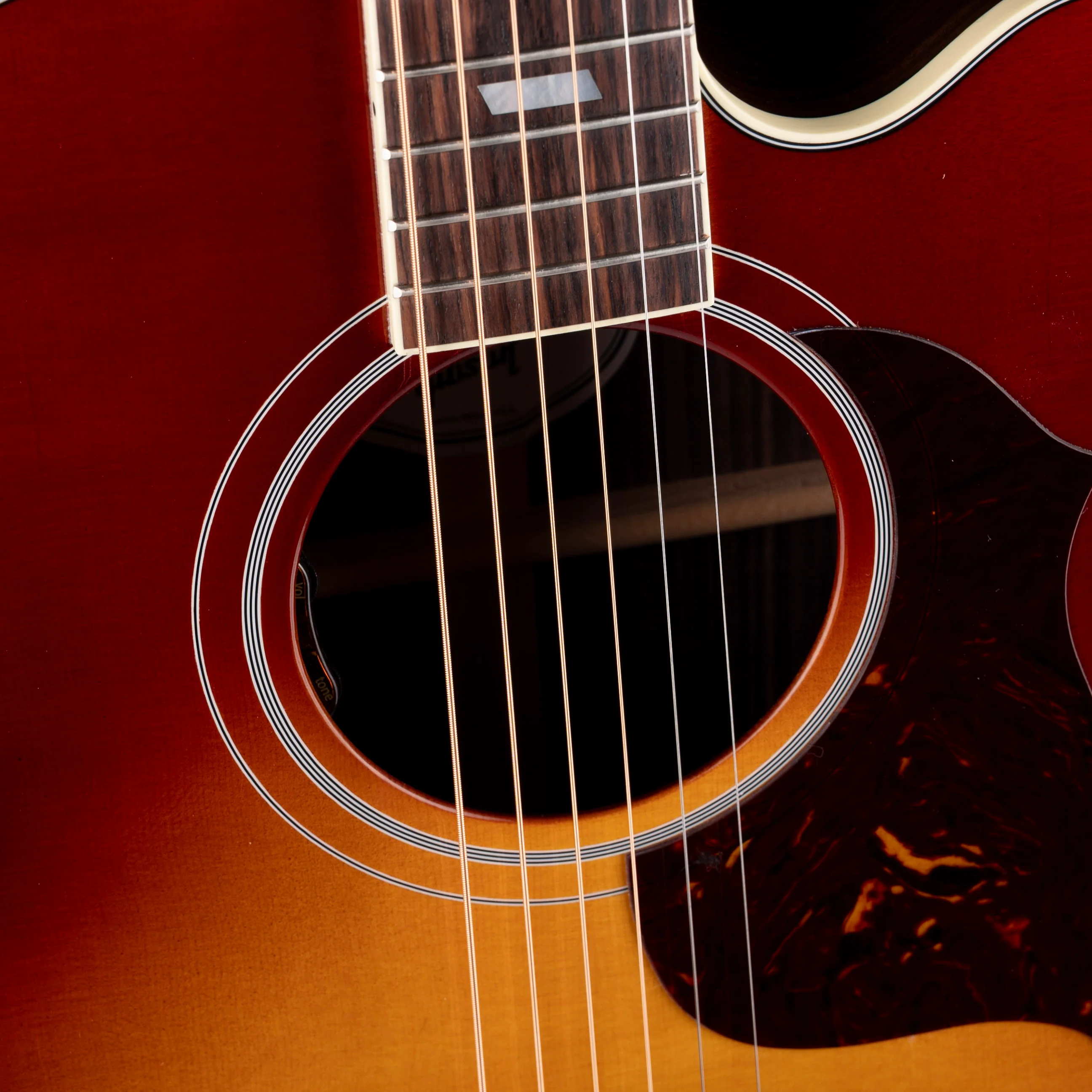 Gibson Parlor Rosewood EC Rosewood Burst with Case - Image 5
