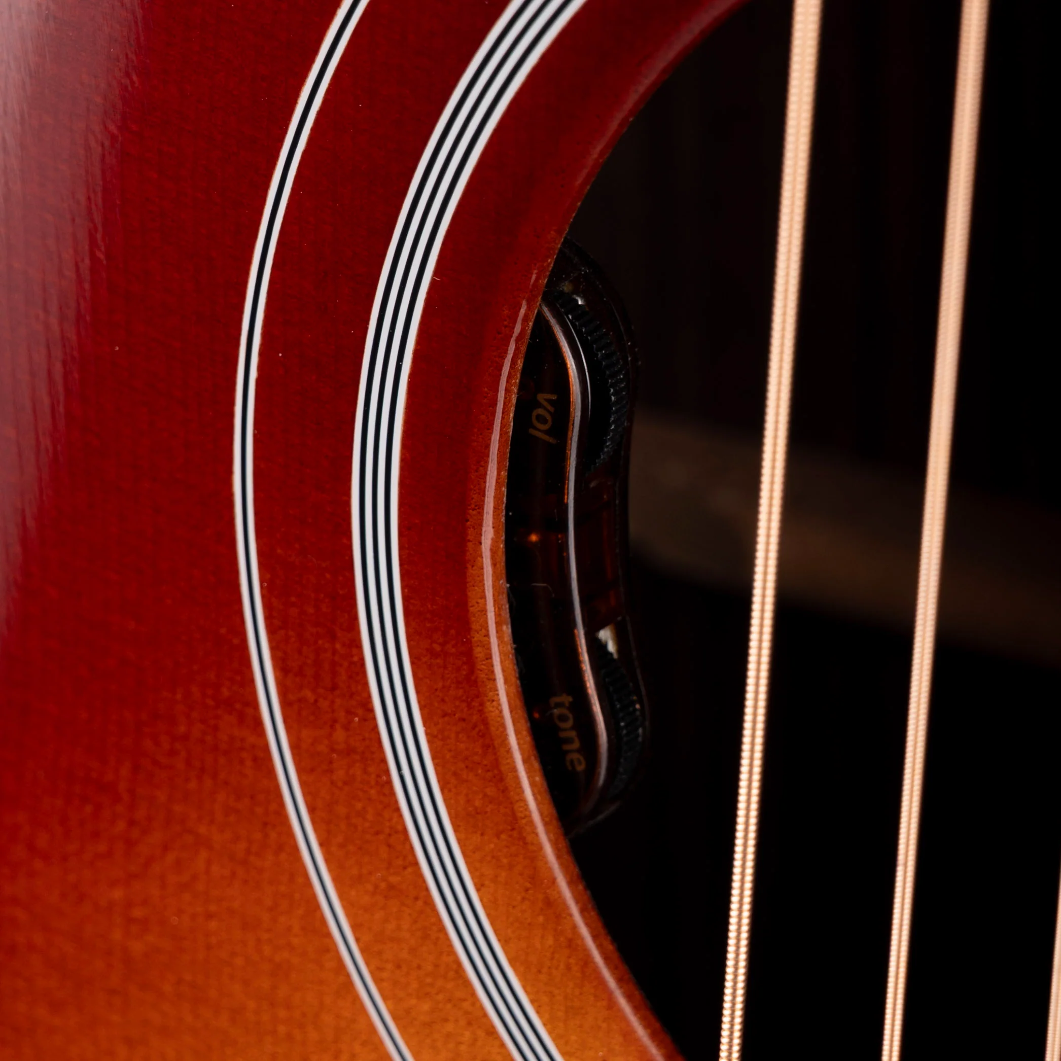 Gibson Parlor Rosewood EC Rosewood Burst with Case - Image 6