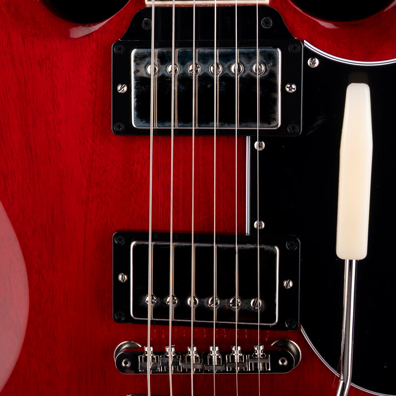 Gibson SG Standard '61 Maestro Vibrola Vintage Cherry Electric Guitar With Case - Image 4