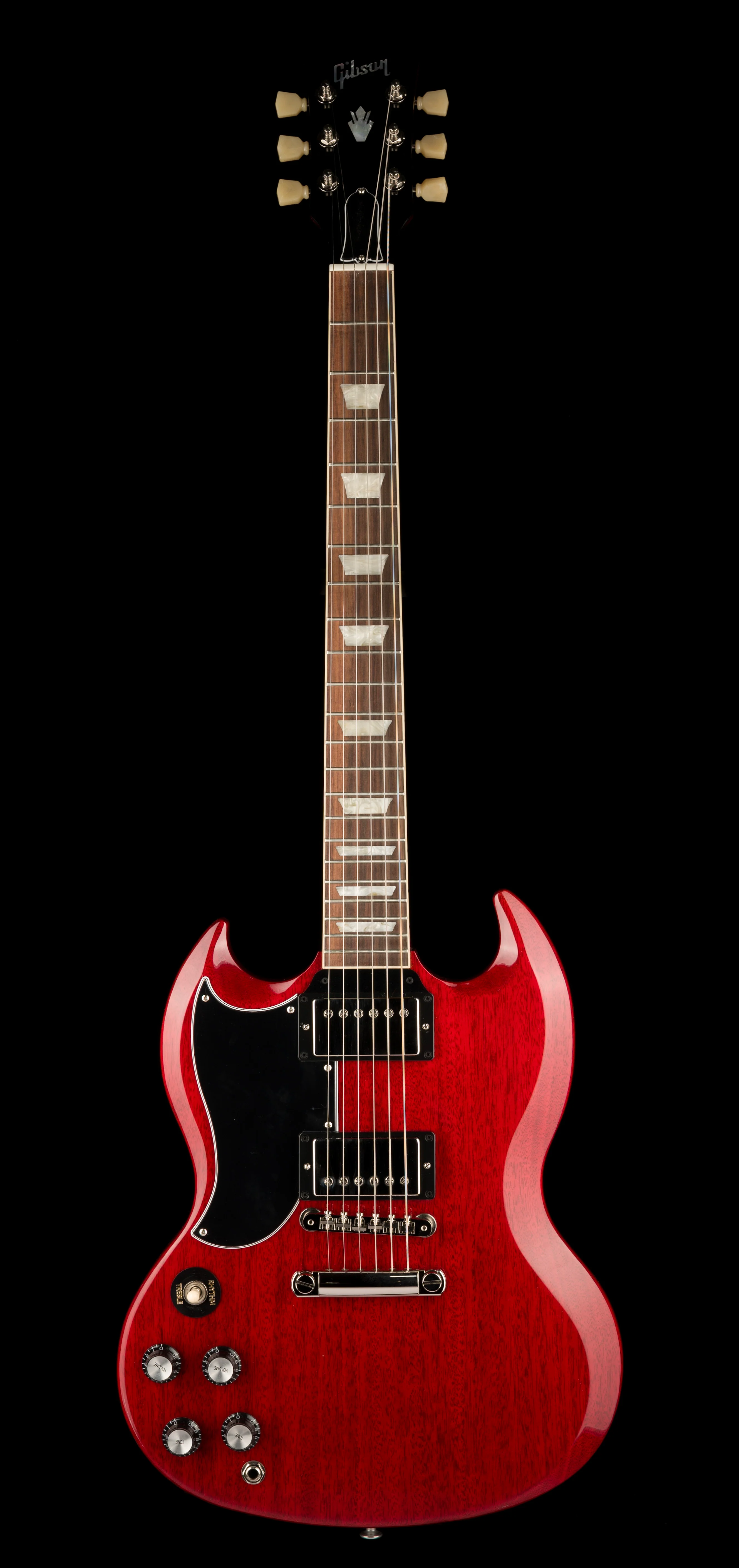 Gibson SG Standard '61 Stop Bar Left-handed Vintage Cherry with Case - Image 2