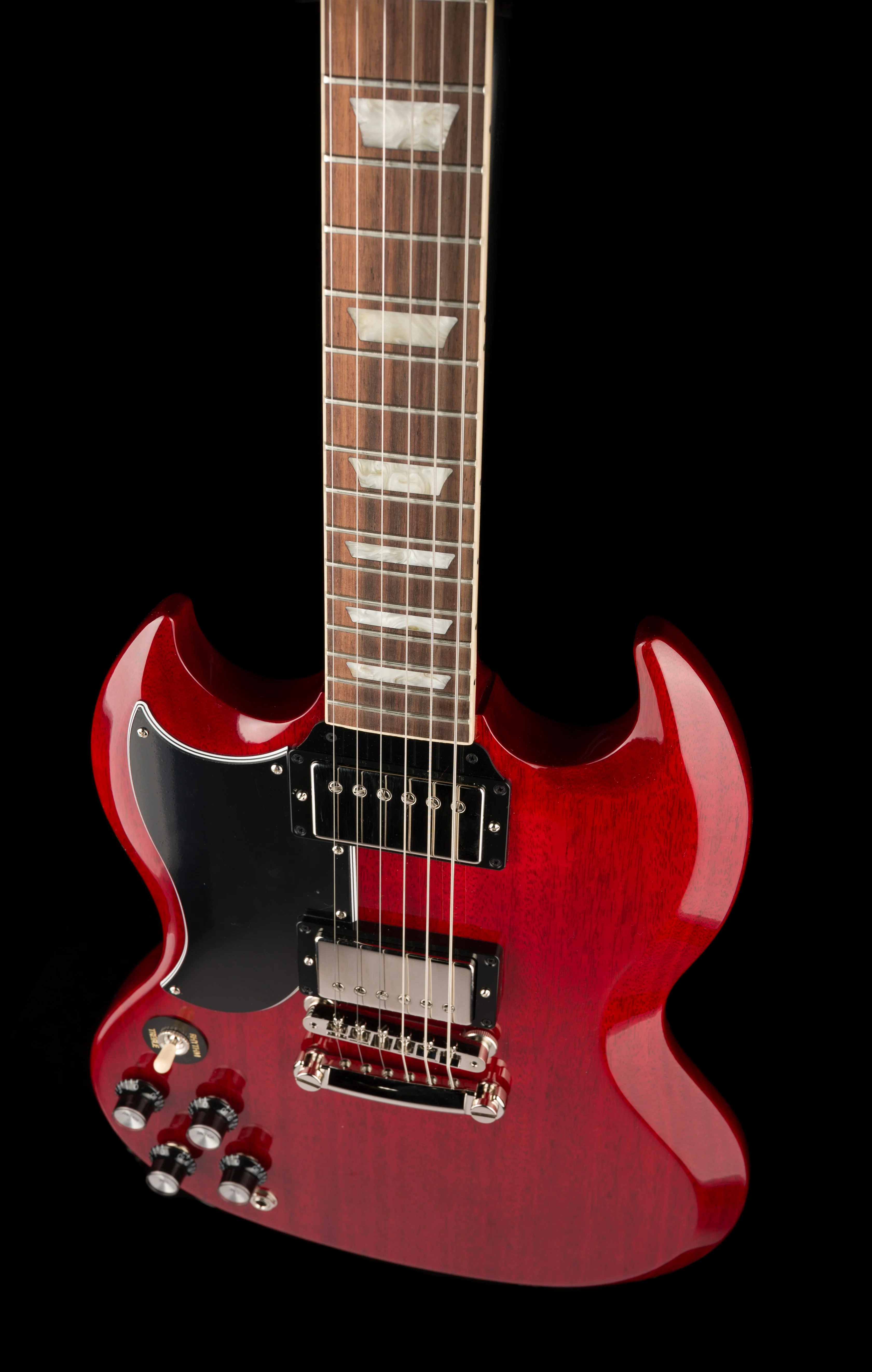 Gibson SG Standard '61 Stop Bar Left-handed Vintage Cherry with Case - Image 4