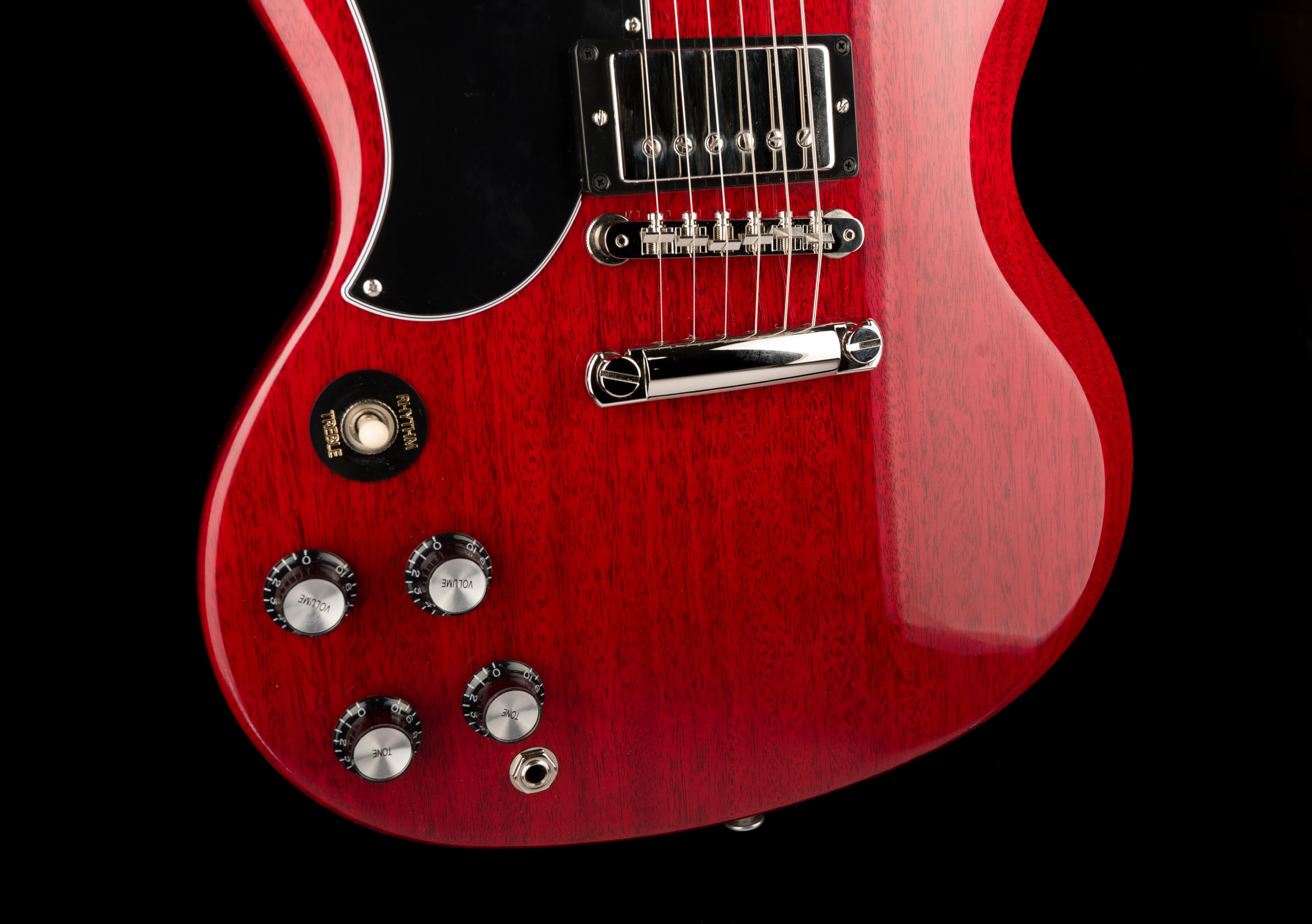 Gibson SG Standard '61 Stop Bar Left-handed Vintage Cherry with Case - Image 5