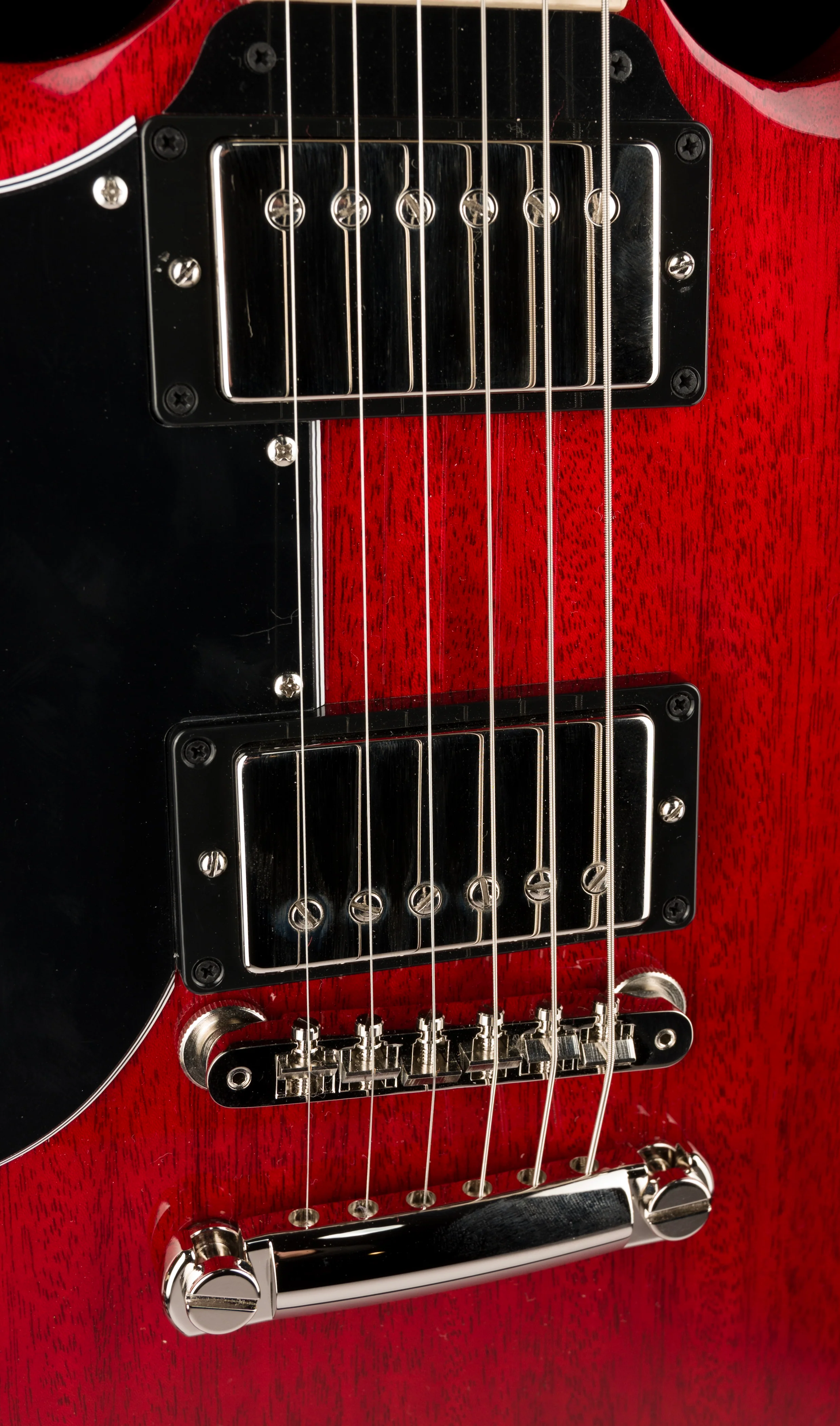 Gibson SG Standard '61 Stop Bar Left-handed Vintage Cherry with Case - Image 7