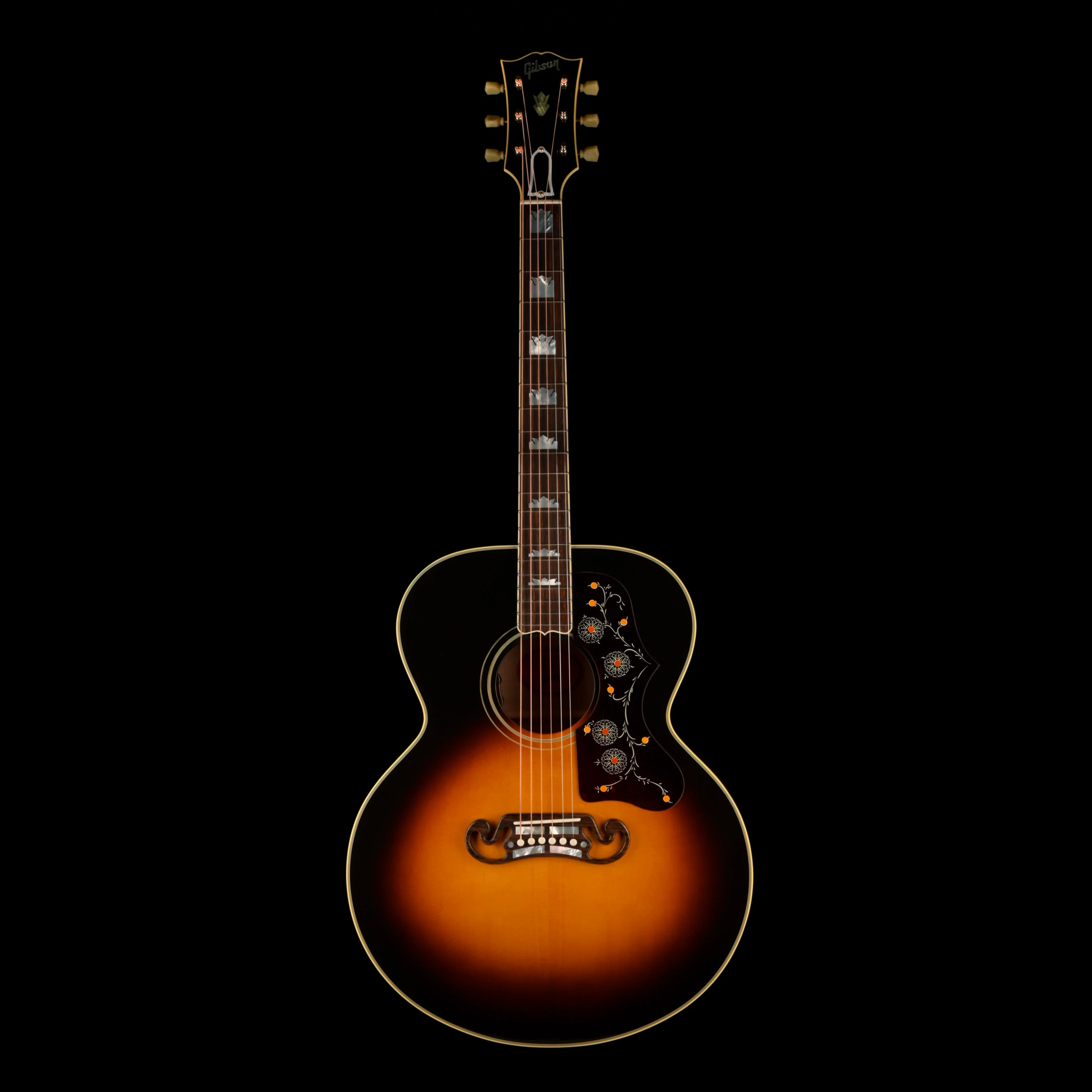 Gibson SJ-200 Original Vintage Sunburst Acoustic Electric Guitar - Image 2