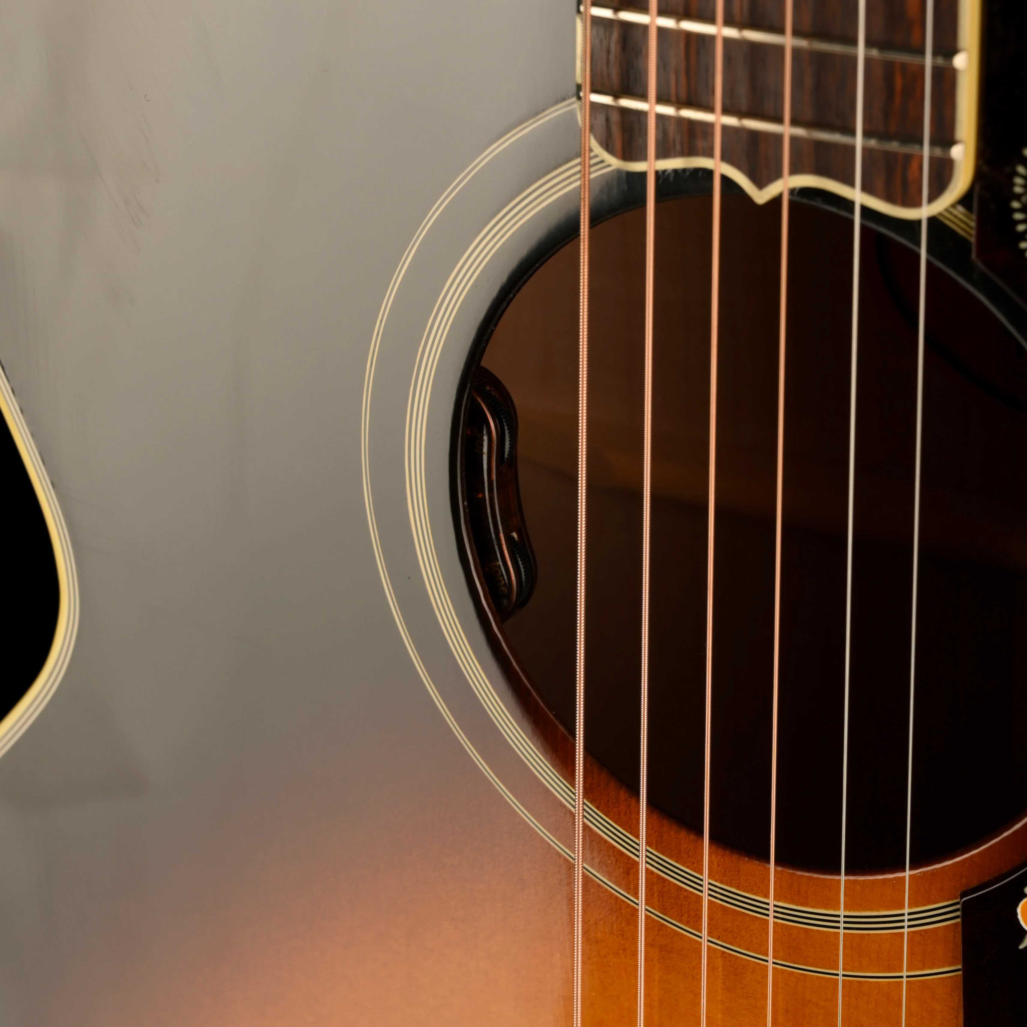 Gibson SJ-200 Original Vintage Sunburst Acoustic Electric Guitar - Image 5
