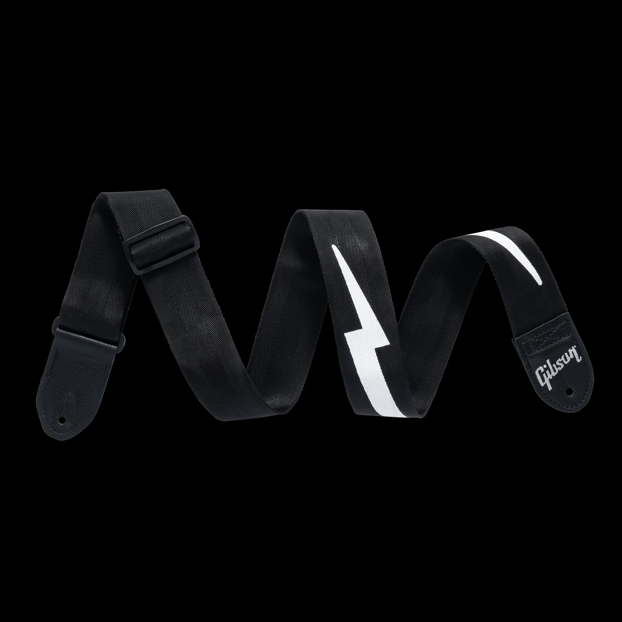 Gibson The Lightning Bolt Seatbelt Strap Black - ASBOLT-BLK - Image 2