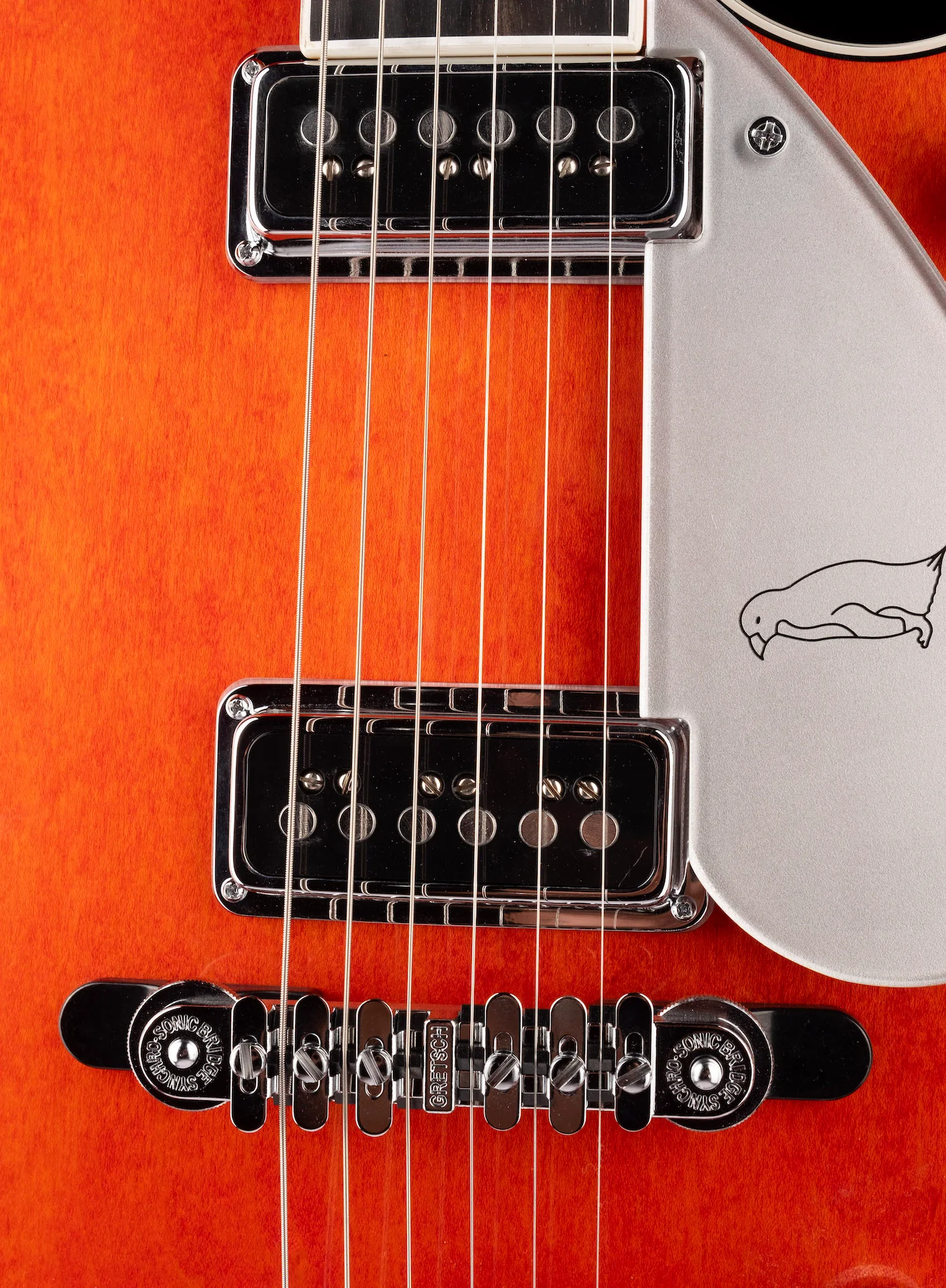 Gretsch Custom Shop Masterbuilt G6134CS 1955 Orange Penguin NOS - Image 7