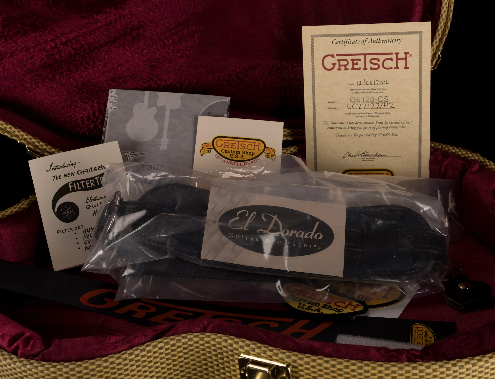 Gretsch Custom Shop Masterbuilt G6128-CS 1957 Duo Jet NOS Oxblood With Case - Image 19