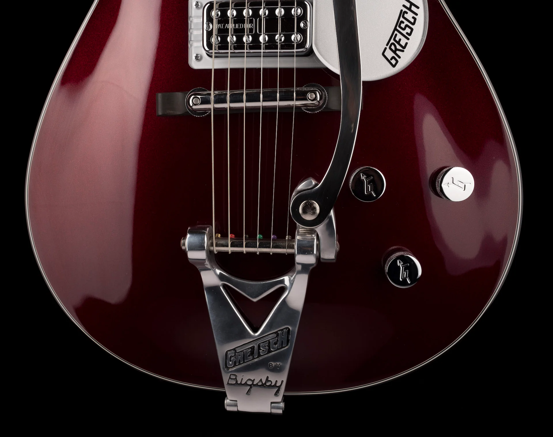 Gretsch Custom Shop Masterbuilt G6128-CS 1957 Duo Jet NOS Oxblood With Case - Image 5