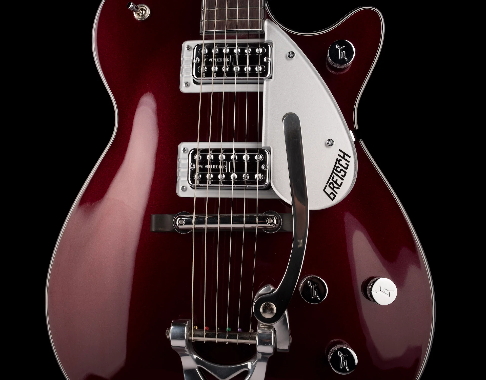 Gretsch Custom Shop Masterbuilt G6128-CS 1957 Duo Jet NOS Oxblood With Case - Image 6