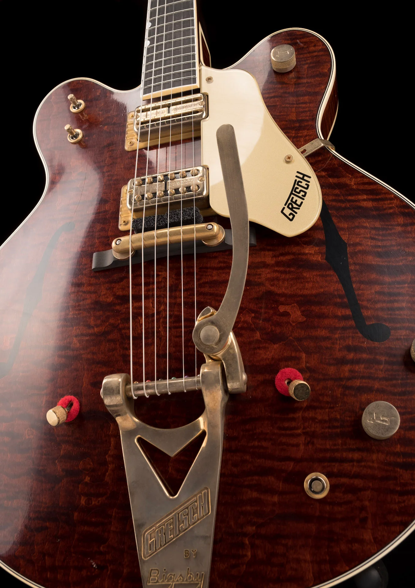 Gretsch Custom Shop Masterbuilt Stephen Stern G6122-66 1966 Country Gentleman Relic Walnut Stain - Image 10