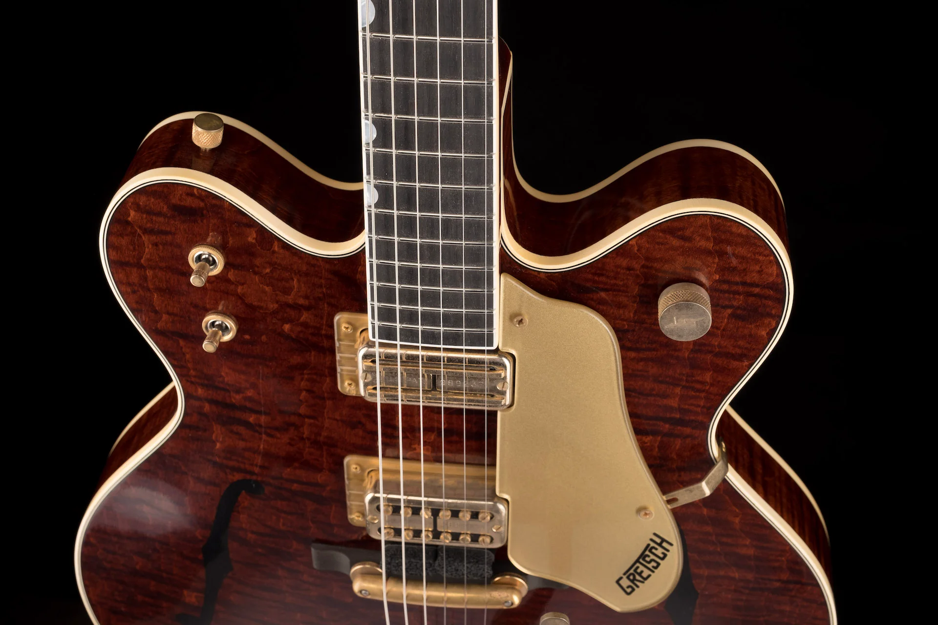 Gretsch Custom Shop Masterbuilt Stephen Stern G6122-66 1966 Country Gentleman Relic Walnut Stain - Image 3