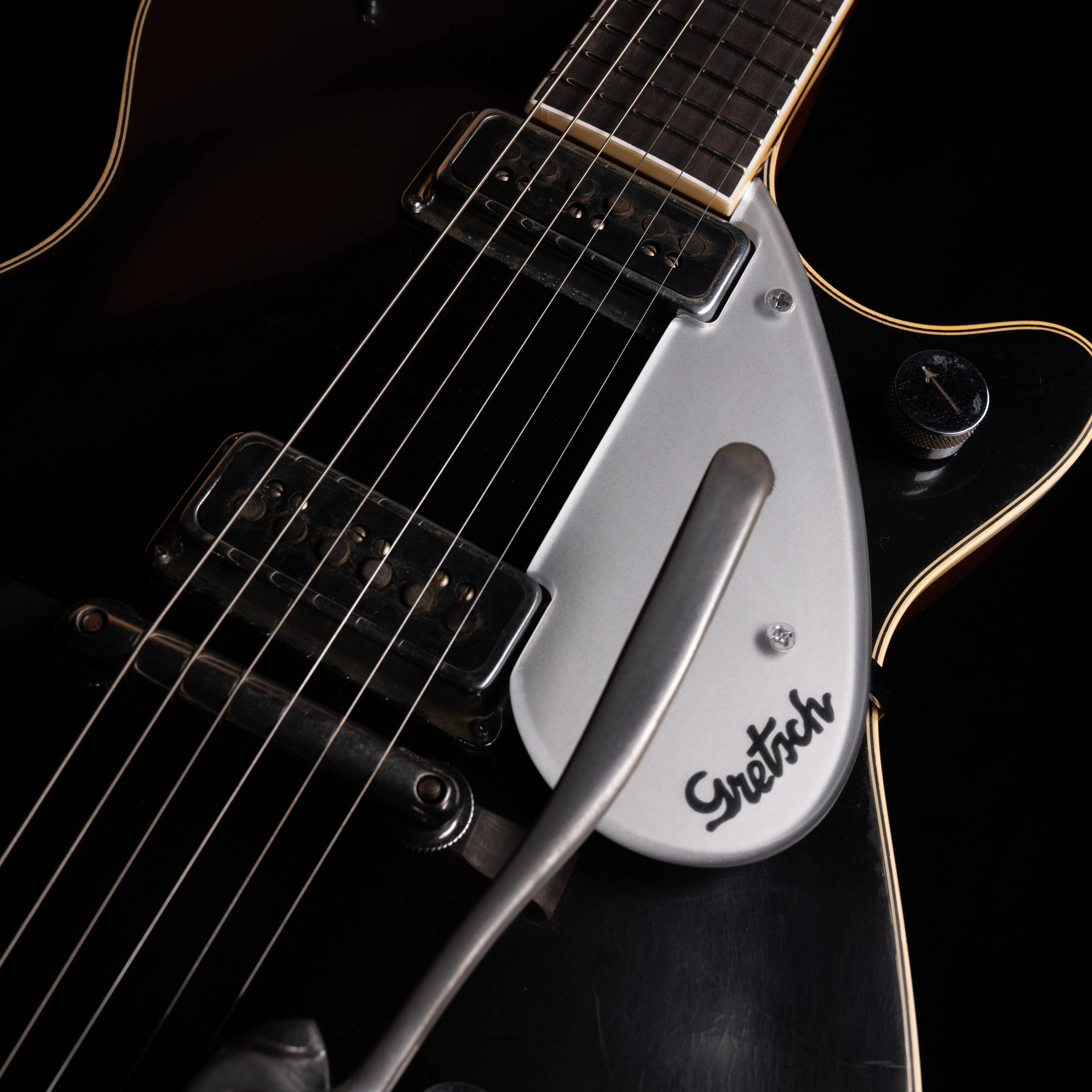Gretsch Custom Shop Masterbuilt Chad Henrichsen G6128CS 1954 Duo Jet Relic with Bigsby Black - Image 5