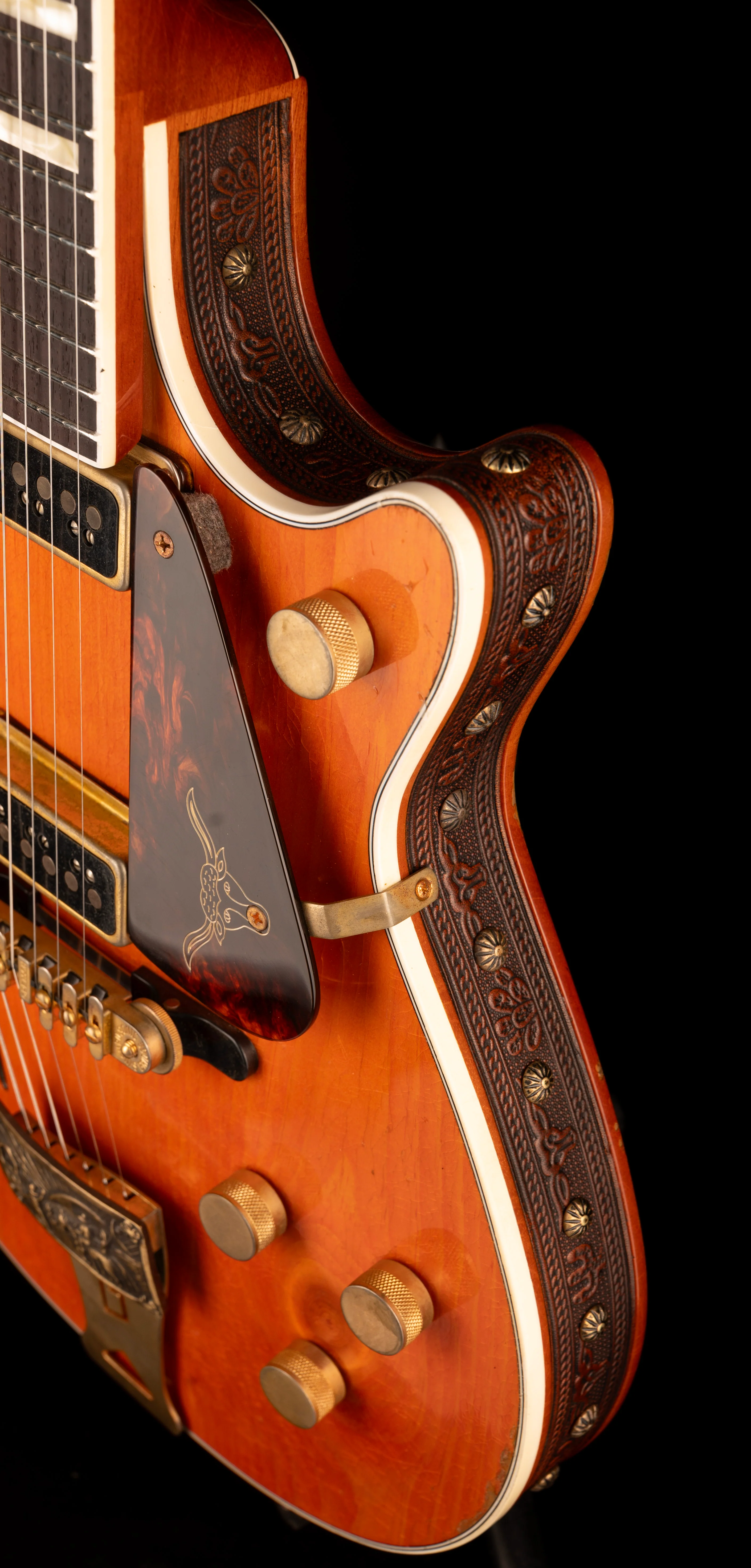 Gretsch Custom Shop Masterbuilt G6130CS 1954 Roundup Relic Knotty Pine Walnut Stain - Image 12