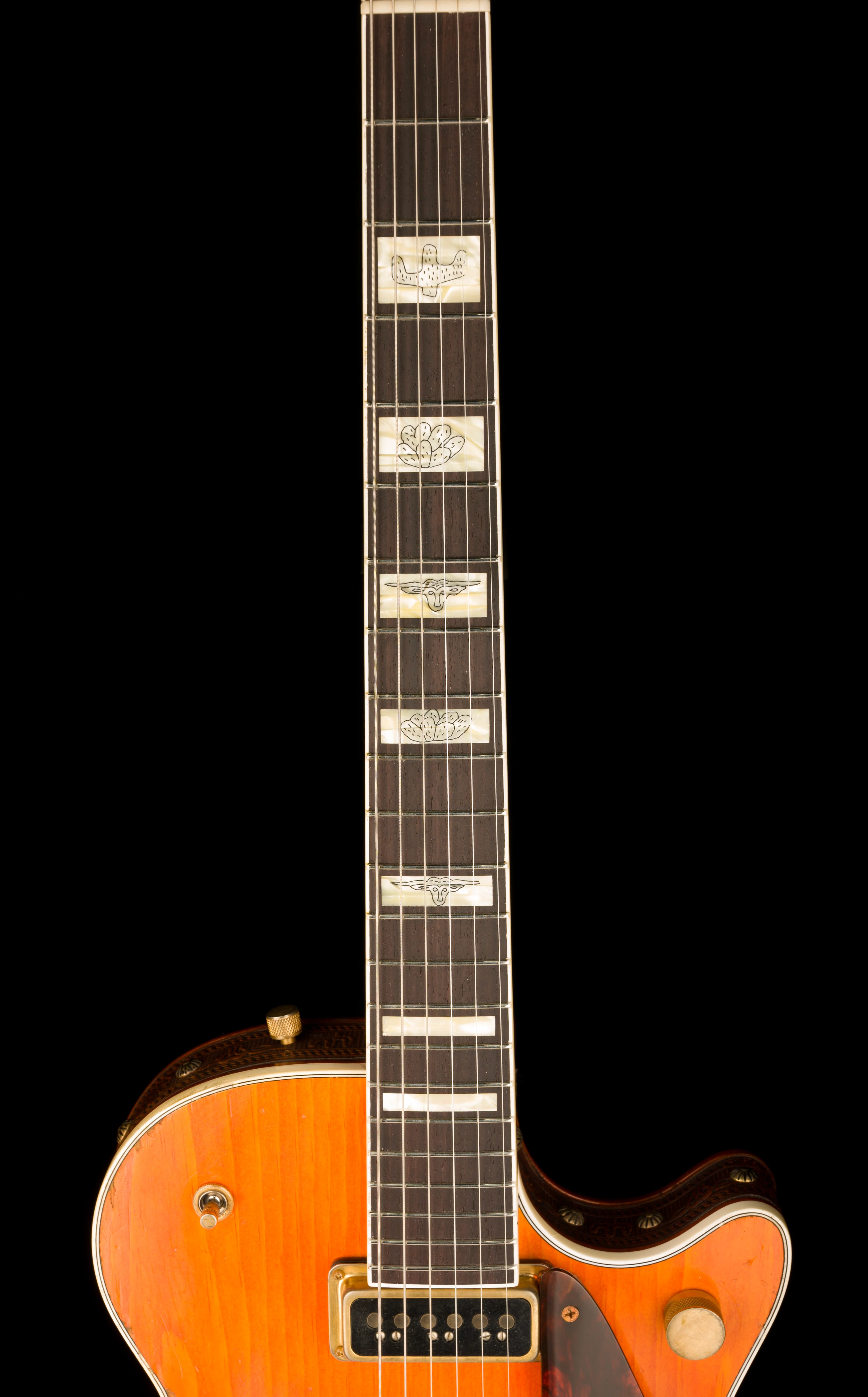 Gretsch Custom Shop Masterbuilt G6130CS 1954 Roundup Relic Knotty Pine Walnut Stain - Image 13