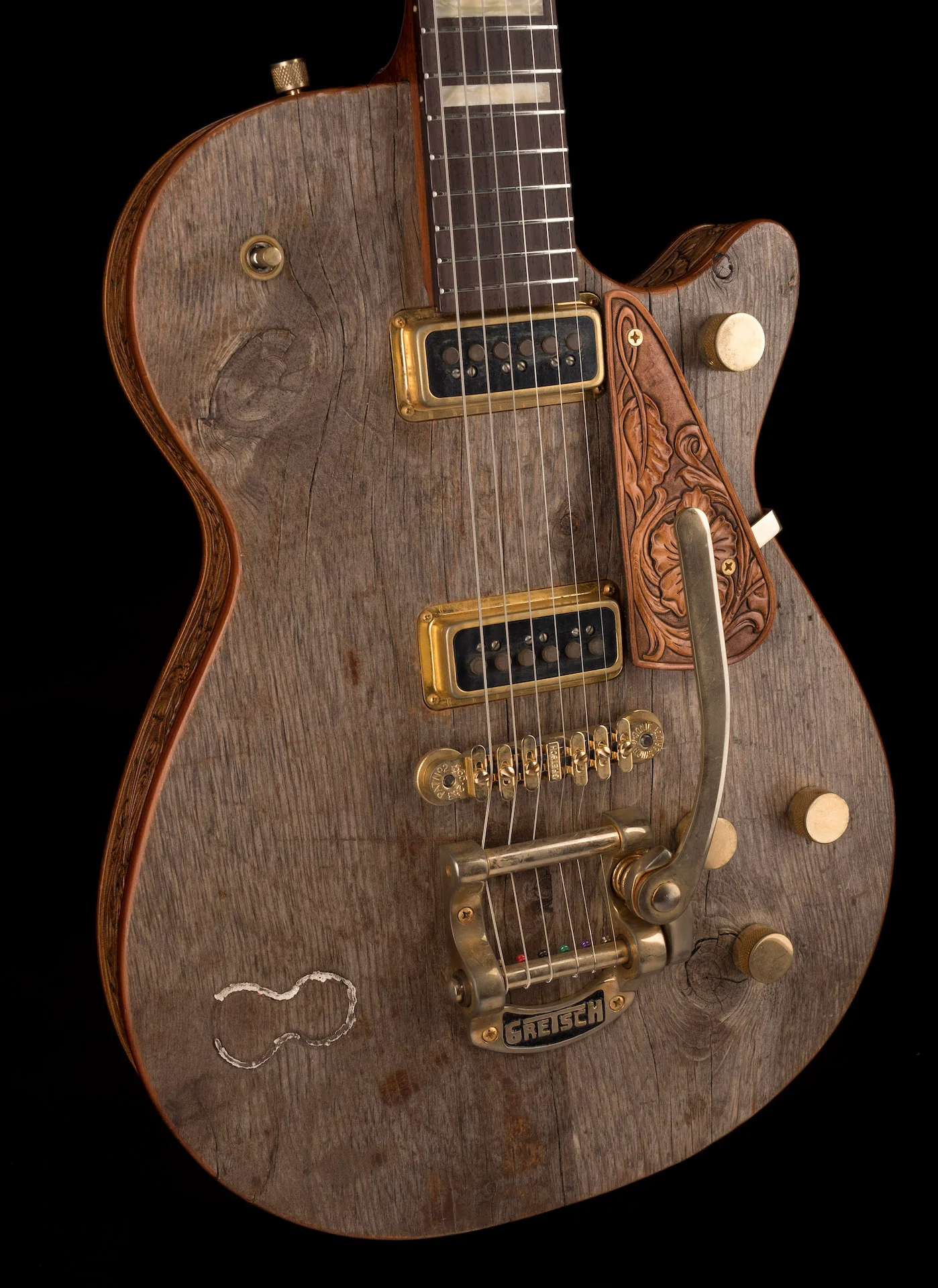 Gretsch Custom Shop Masterbuilt G6130CS Rodeo Roundup Jr. Relic Natural With Case - Image 12