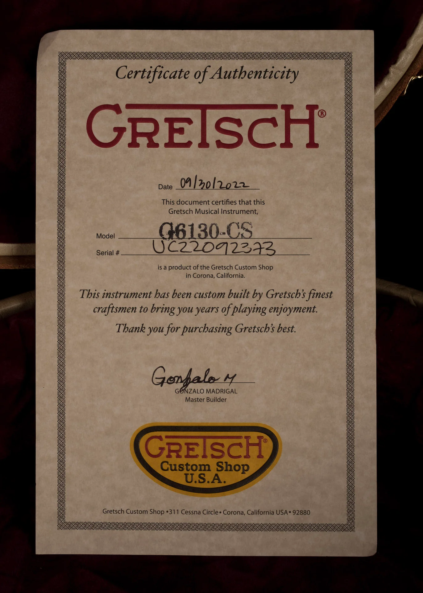 Gretsch Custom Shop Masterbuilt G6130CS Rodeo Roundup Jr. Relic Natural With Case - Image 22