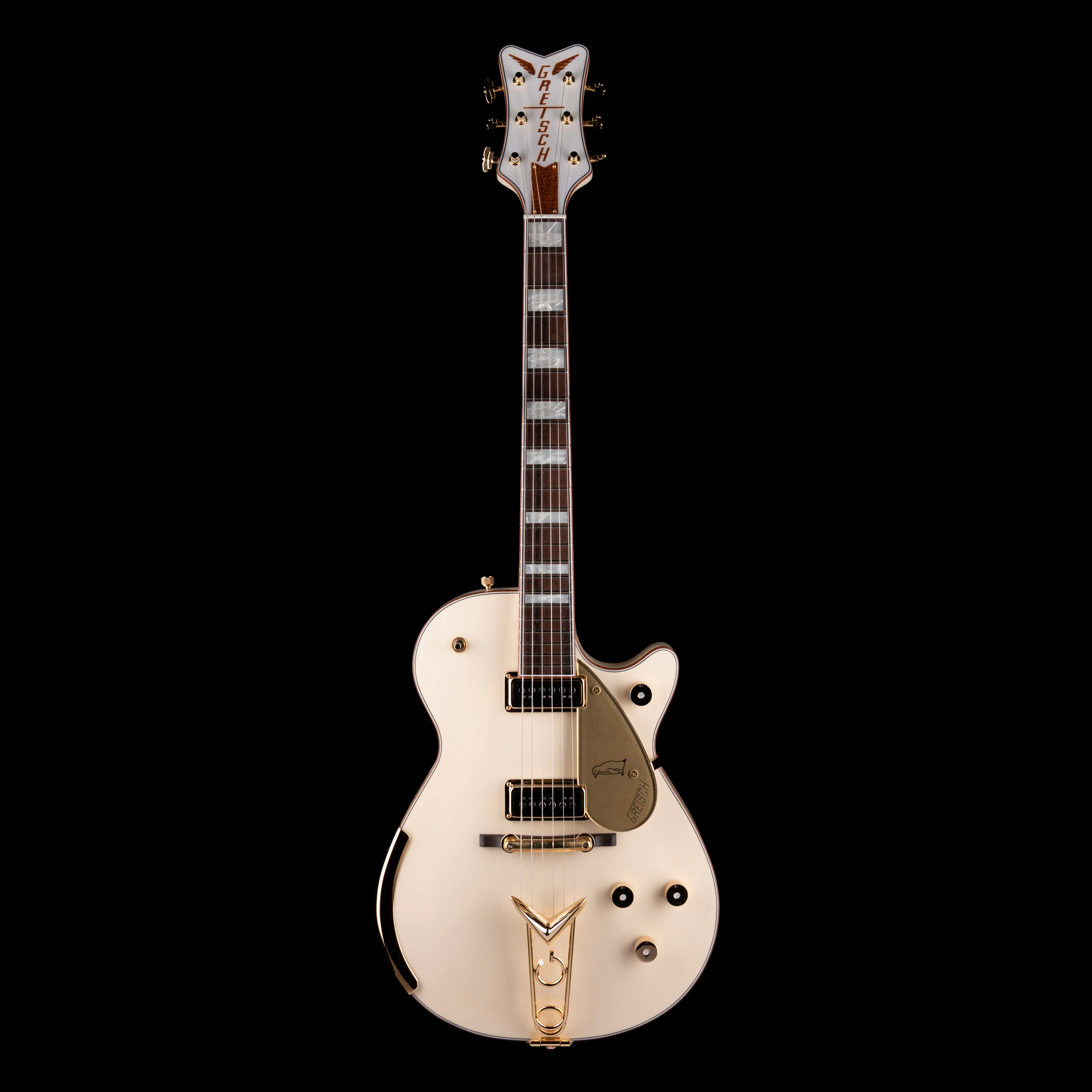 Gretsch Custom Shop Masterbuilt G6134-55 1955 White Penguin NOS Brazilian Rosewood Aged White - Image 2