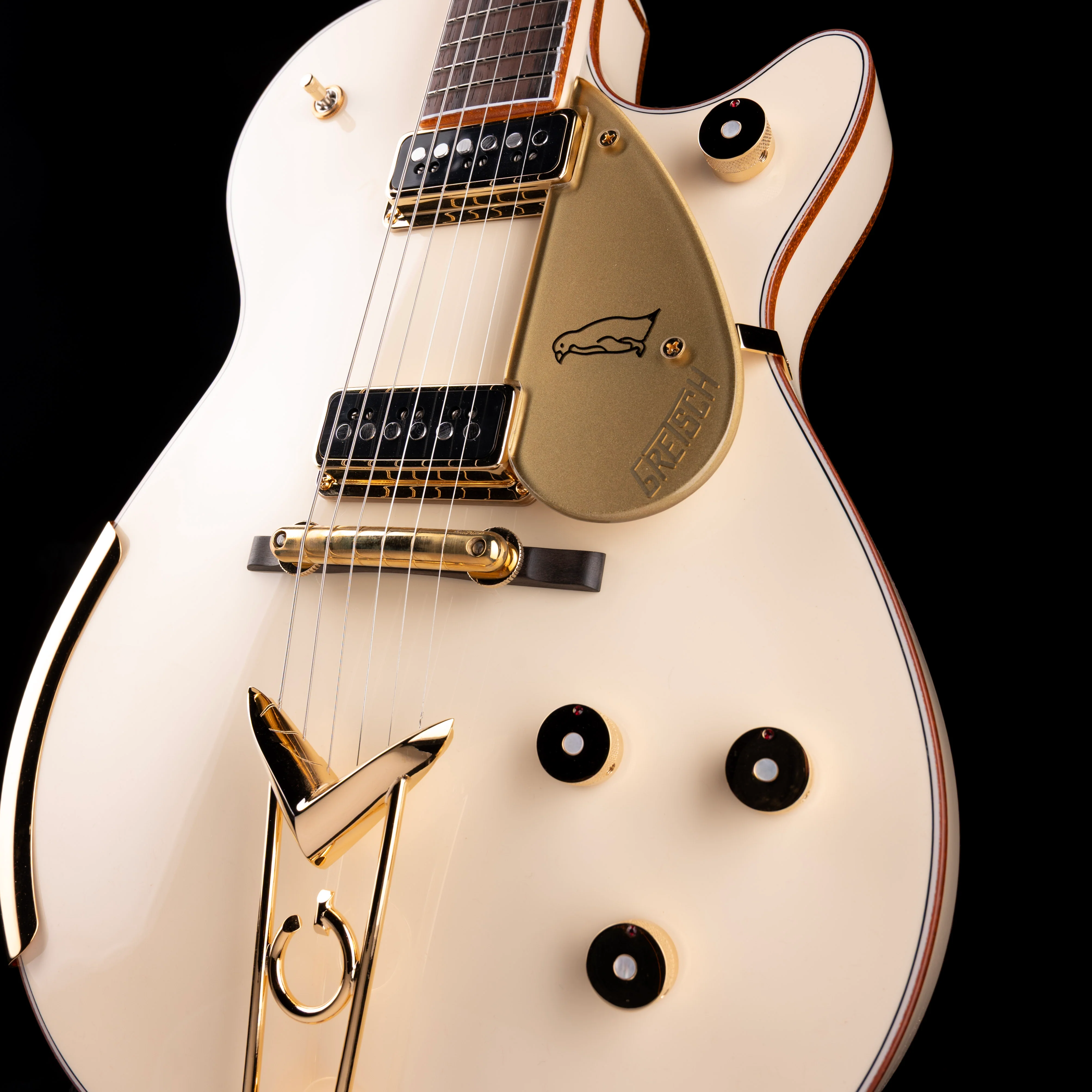 Gretsch Custom Shop Masterbuilt G6134-55 1955 White Penguin NOS Brazilian Rosewood Aged White - Image 6
