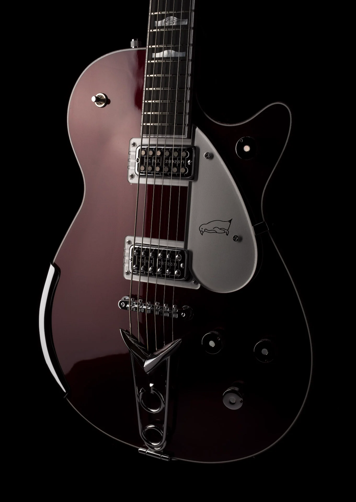 Gretsch Custom Shop Masterbuilt G6134-CST Baritone Penguin NOS Oxblood With Case - Image 11