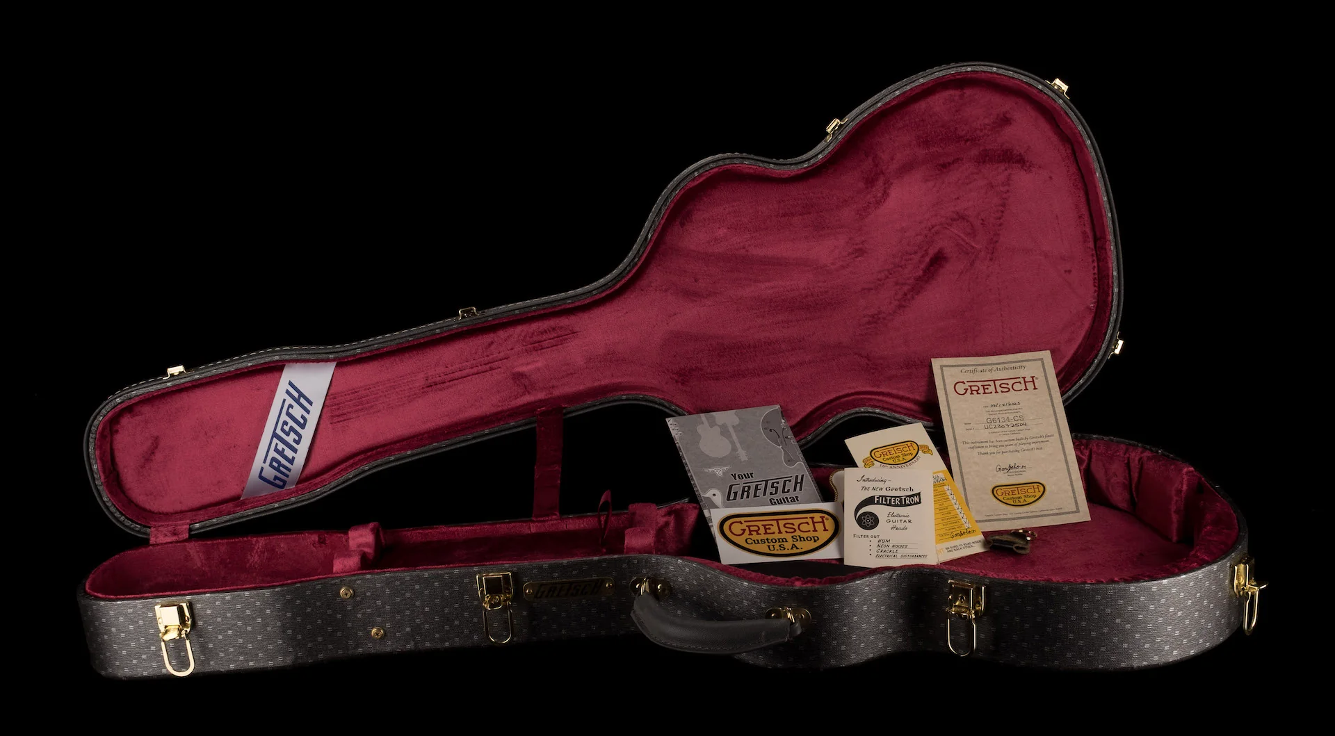 Gretsch Custom Shop Masterbuilt G6134-CST Baritone Penguin NOS Oxblood With Case - Image 20