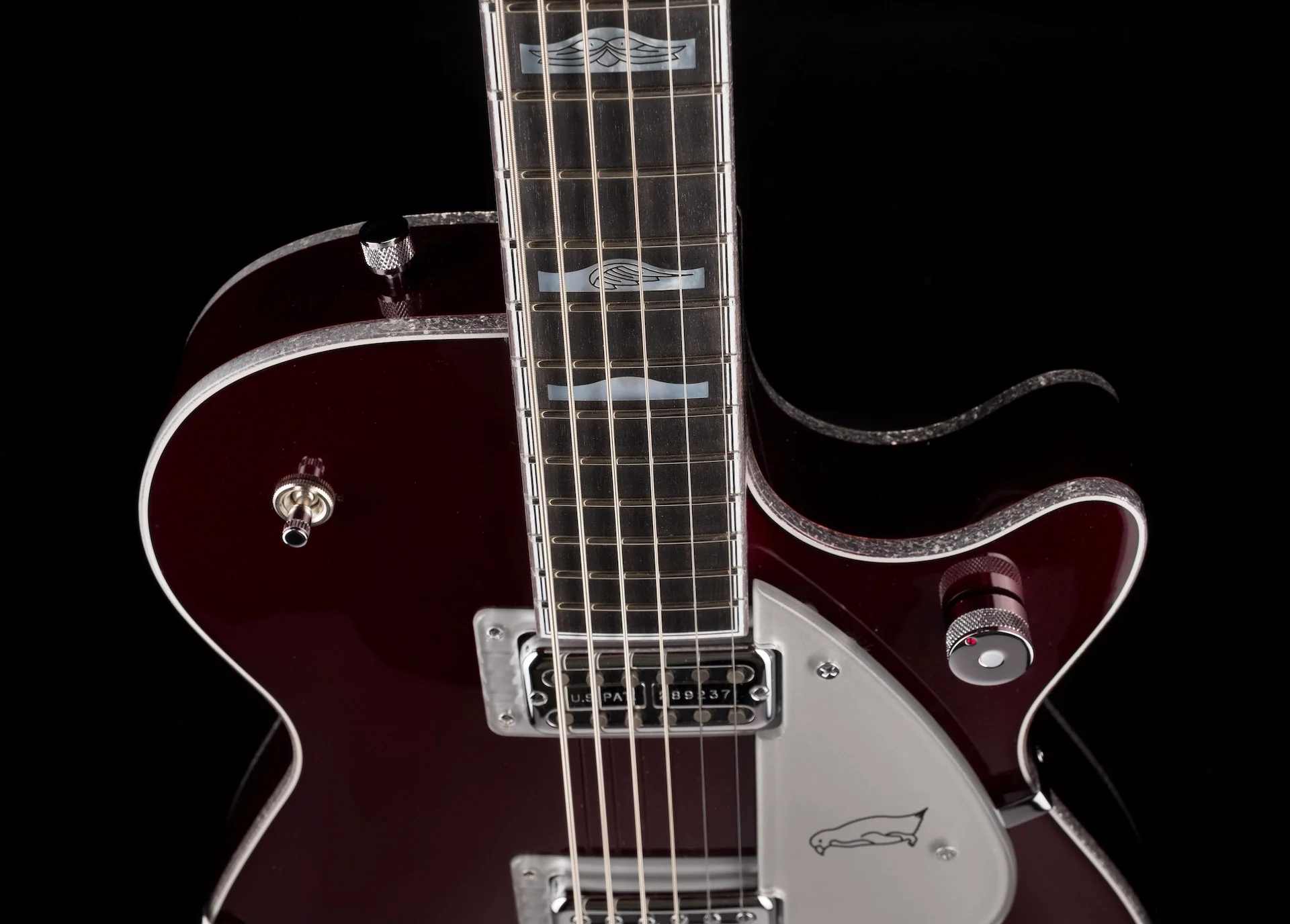 Gretsch Custom Shop Masterbuilt G6134-CST Baritone Penguin NOS Oxblood With Case - Image 3
