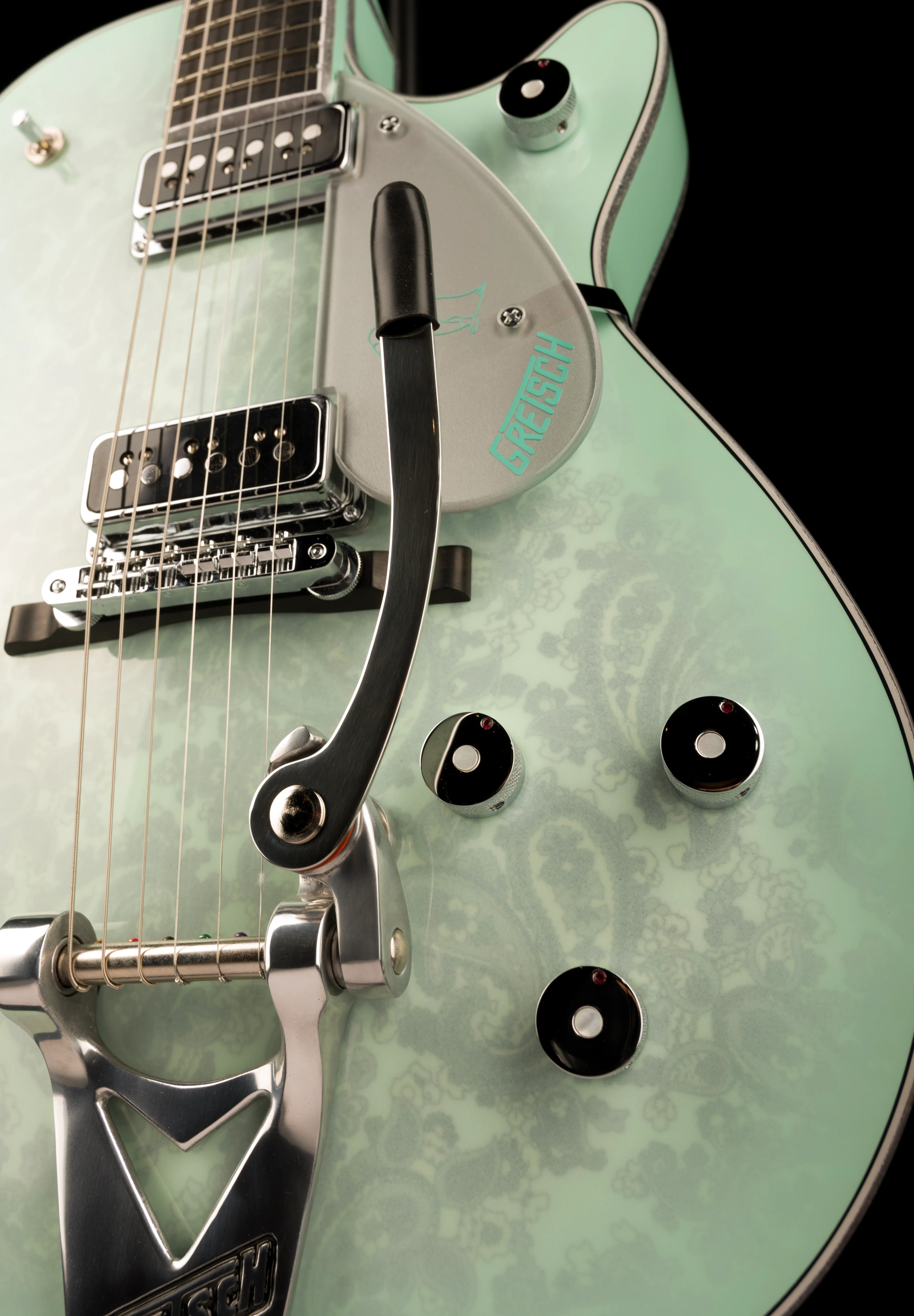 Gretsch Custom Shop Masterbuilt G6134CS 1955 Surf Paisley Penguin NOS - Image 8