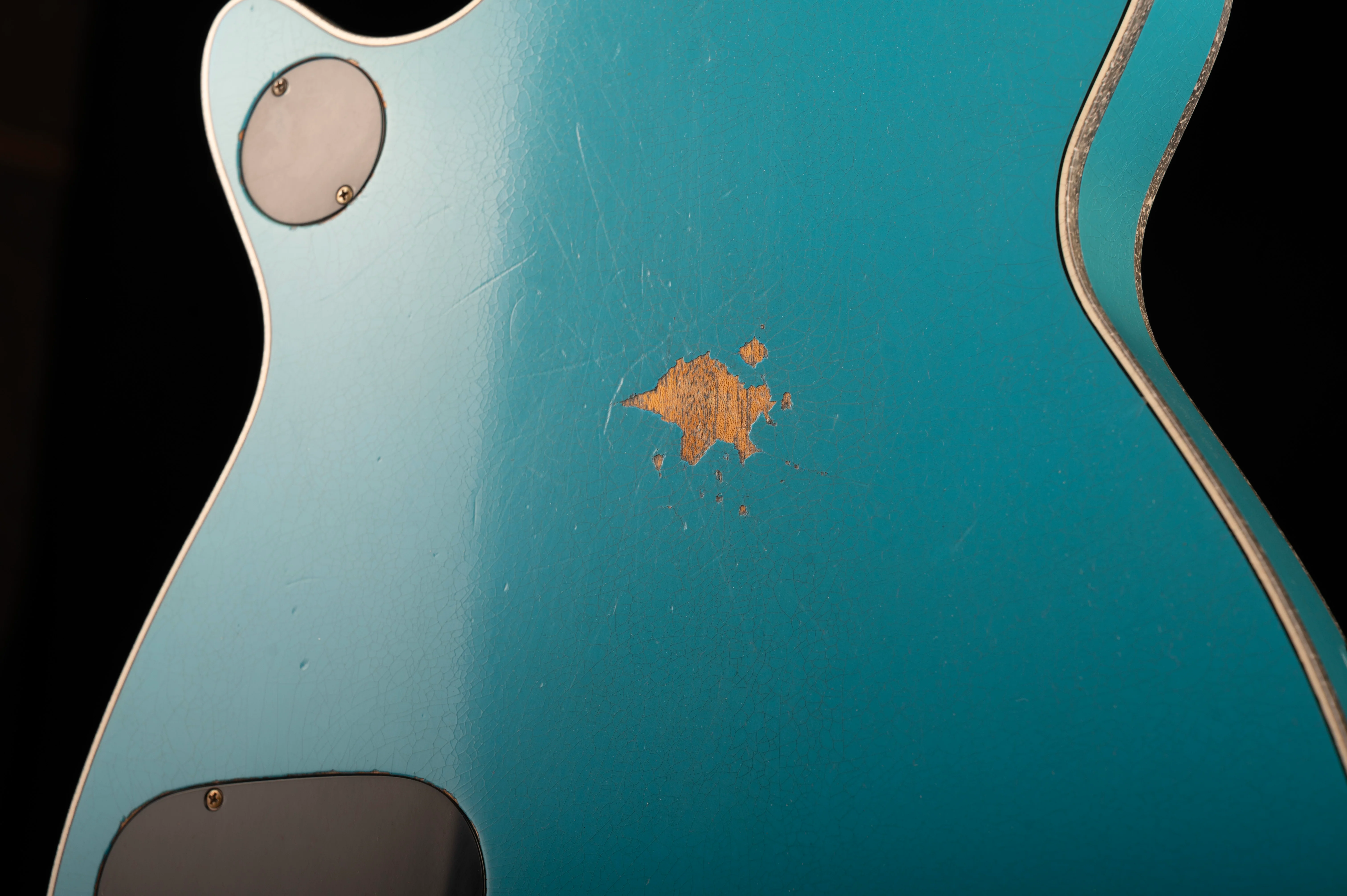 Gretsch Custom Shop Masterbuilt G6134CS 1955 Taos Turquoise Penguin Relic - Image 12