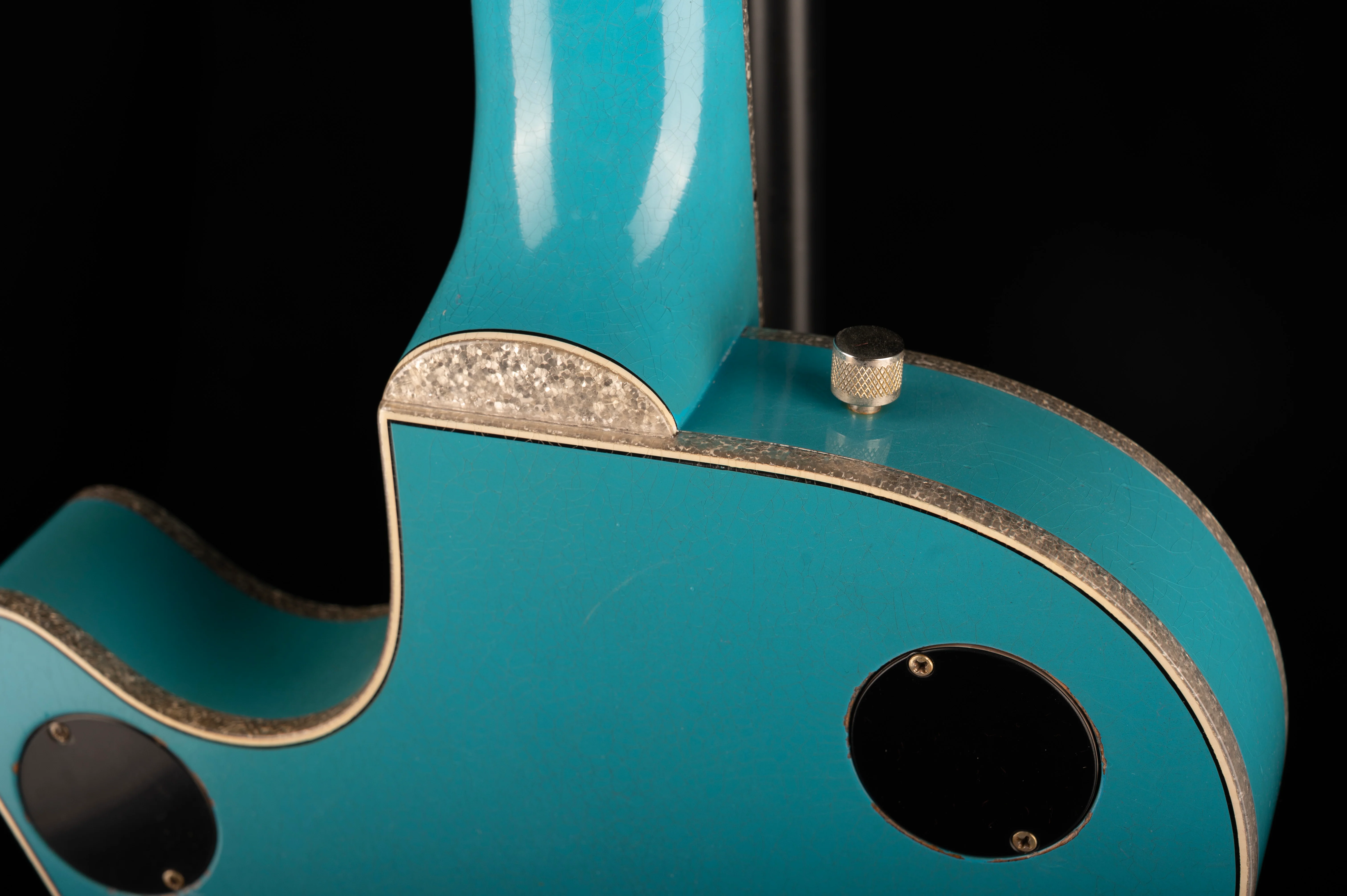 Gretsch Custom Shop Masterbuilt G6134CS 1955 Taos Turquoise Penguin Relic - Image 13