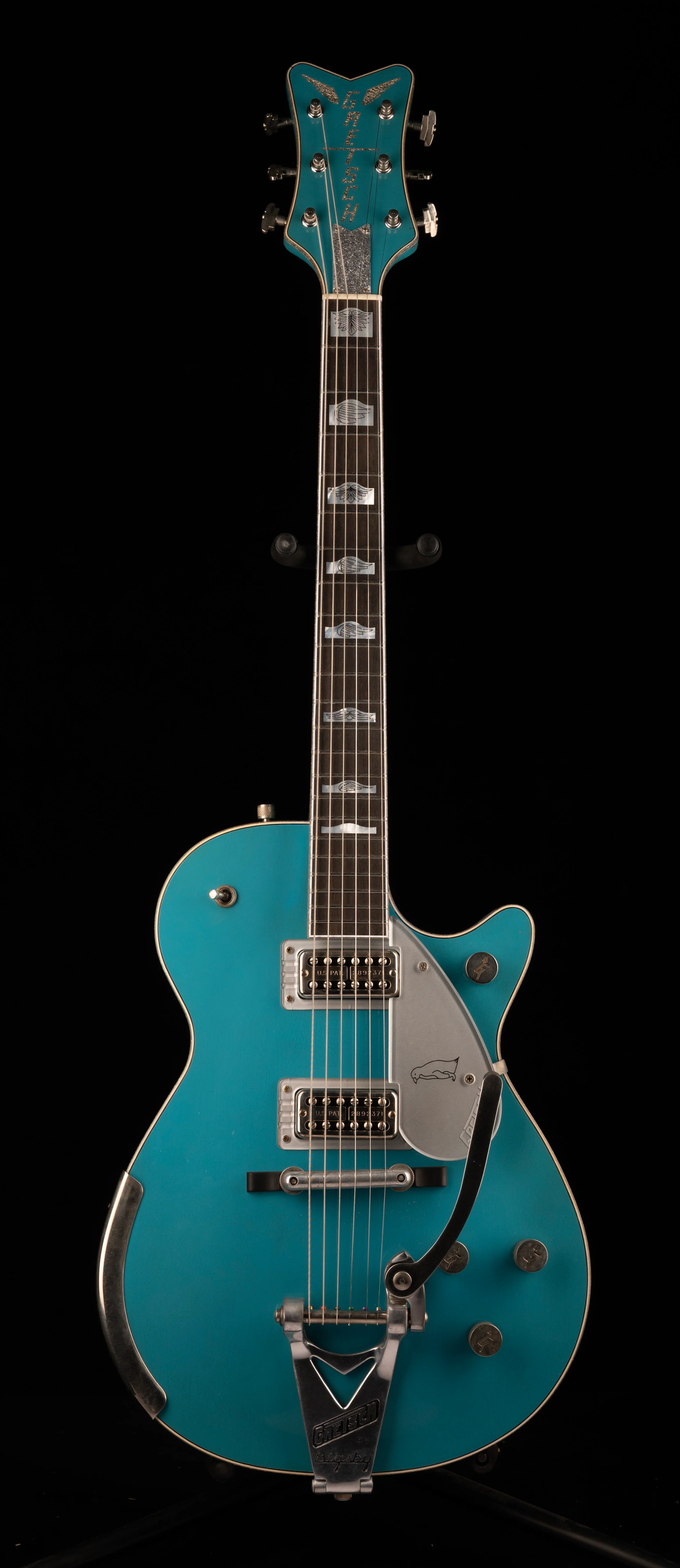 Gretsch Custom Shop Masterbuilt G6134CS 1955 Taos Turquoise Penguin Relic - Image 2