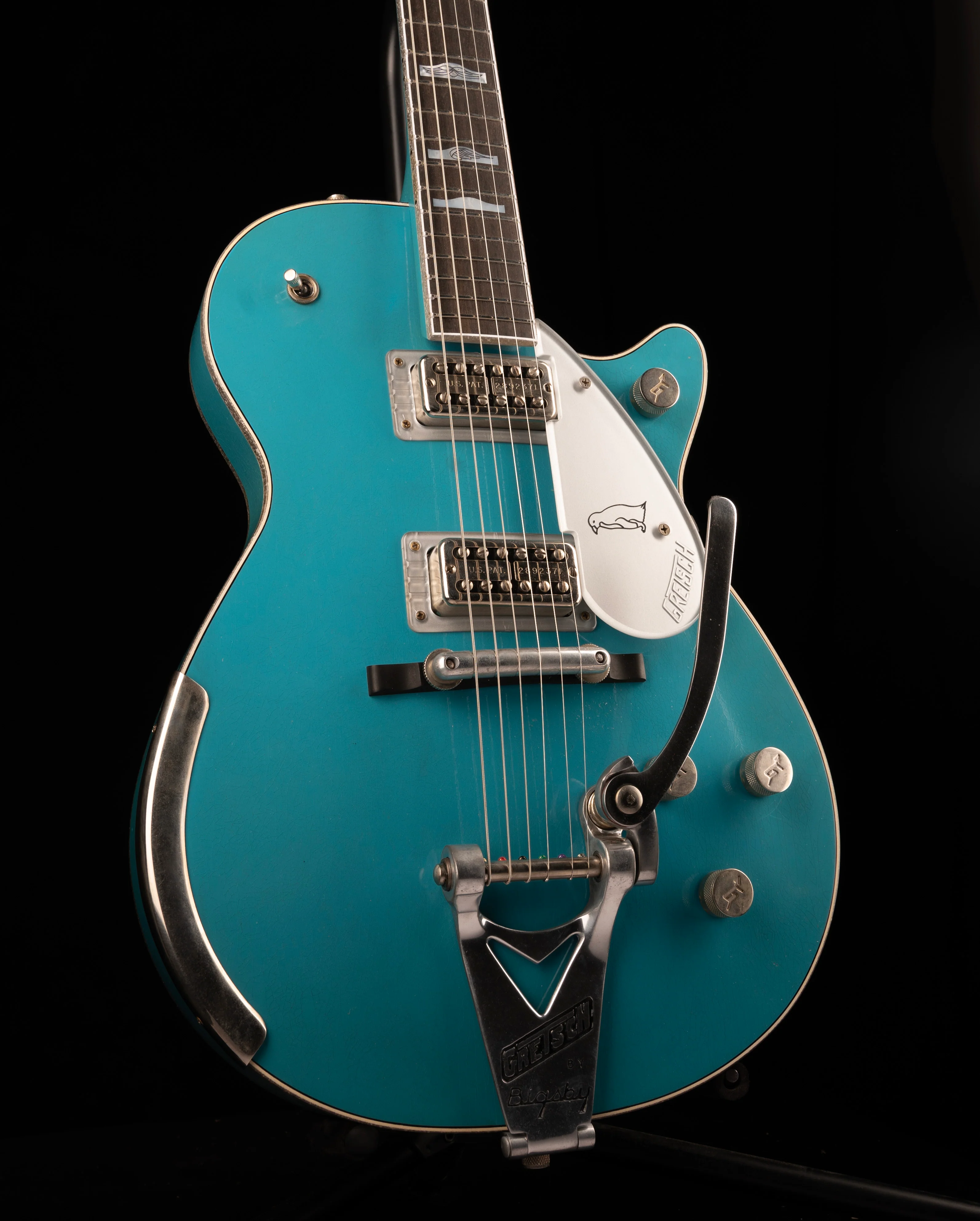 Gretsch Custom Shop Masterbuilt G6134CS 1955 Taos Turquoise Penguin Relic - Image 3