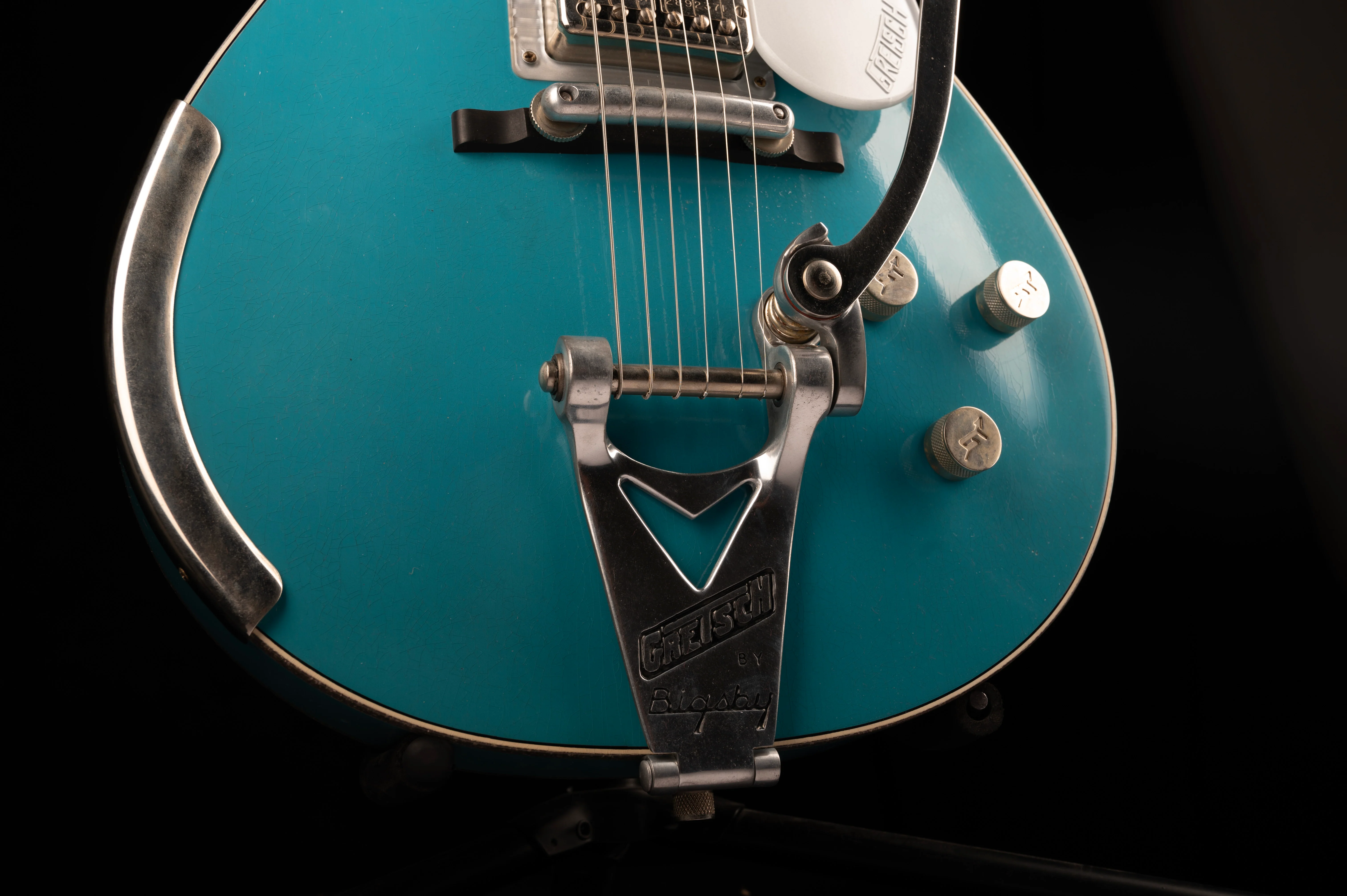 Gretsch Custom Shop Masterbuilt G6134CS 1955 Taos Turquoise Penguin Relic - Image 8