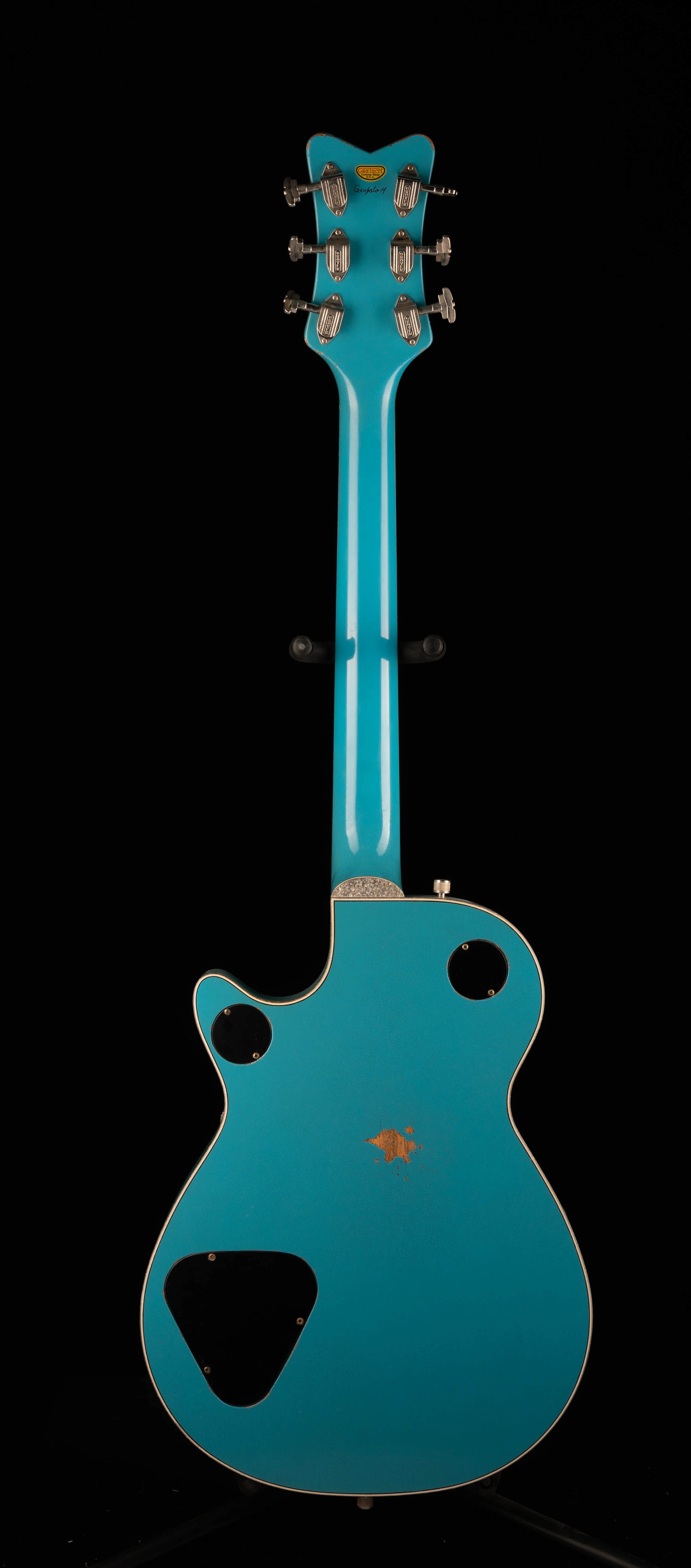 Gretsch Custom Shop Masterbuilt G6134CS 1955 Taos Turquoise Penguin Relic - Image 9
