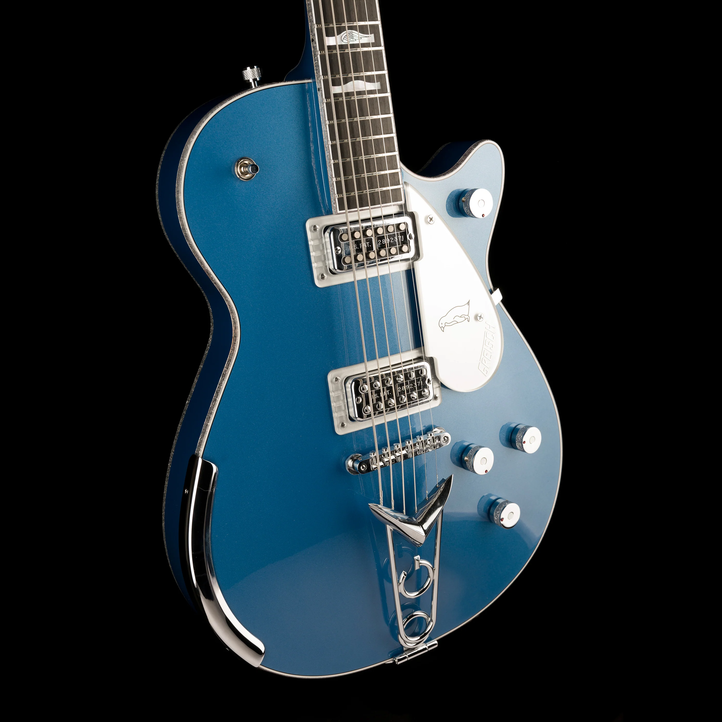 Gretsch Custom Shop Masterbuilt G6134CST Baritone Penguin NOS Lake Placid Blue With Case - Image 5