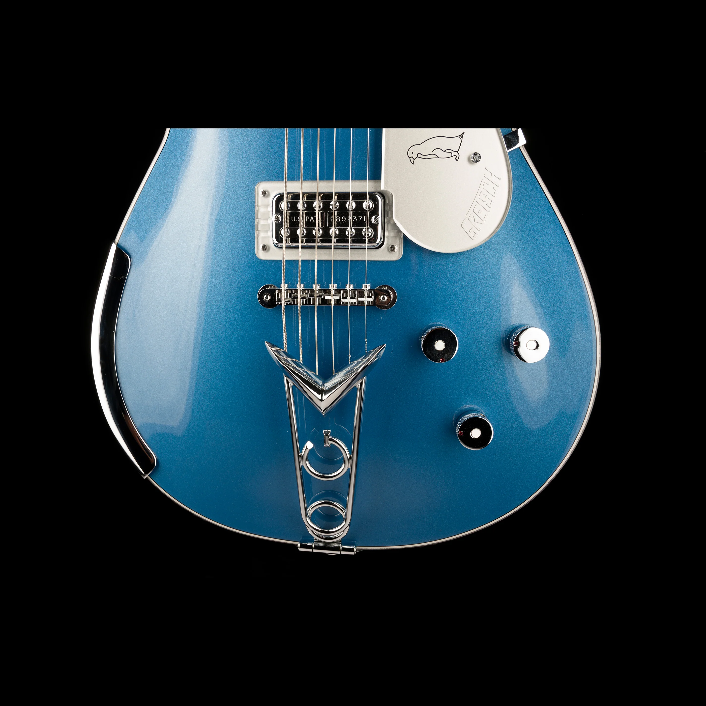 Gretsch Custom Shop Masterbuilt G6134CST Baritone Penguin NOS Lake Placid Blue With Case - Image 8