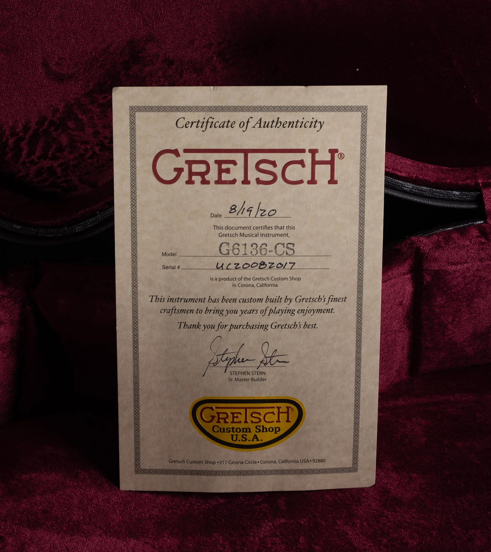 Gretsch Custom Shop Masterbuilt G6136CS-1959 Brazilian Rosewood White Falcon - Image 17