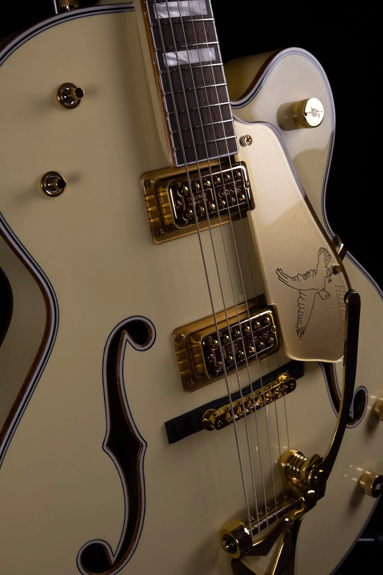 Gretsch Custom Shop Masterbuilt G6136CS-1959 Brazilian Rosewood White Falcon - Image 6
