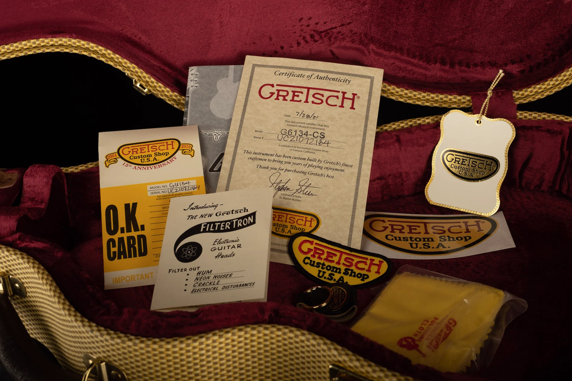 Gretsch Custom Shop Masterbuilt Stephen Stern 1959 Penguin Quilt Maple Top NOS 2-Tone Sunburst - Image 20